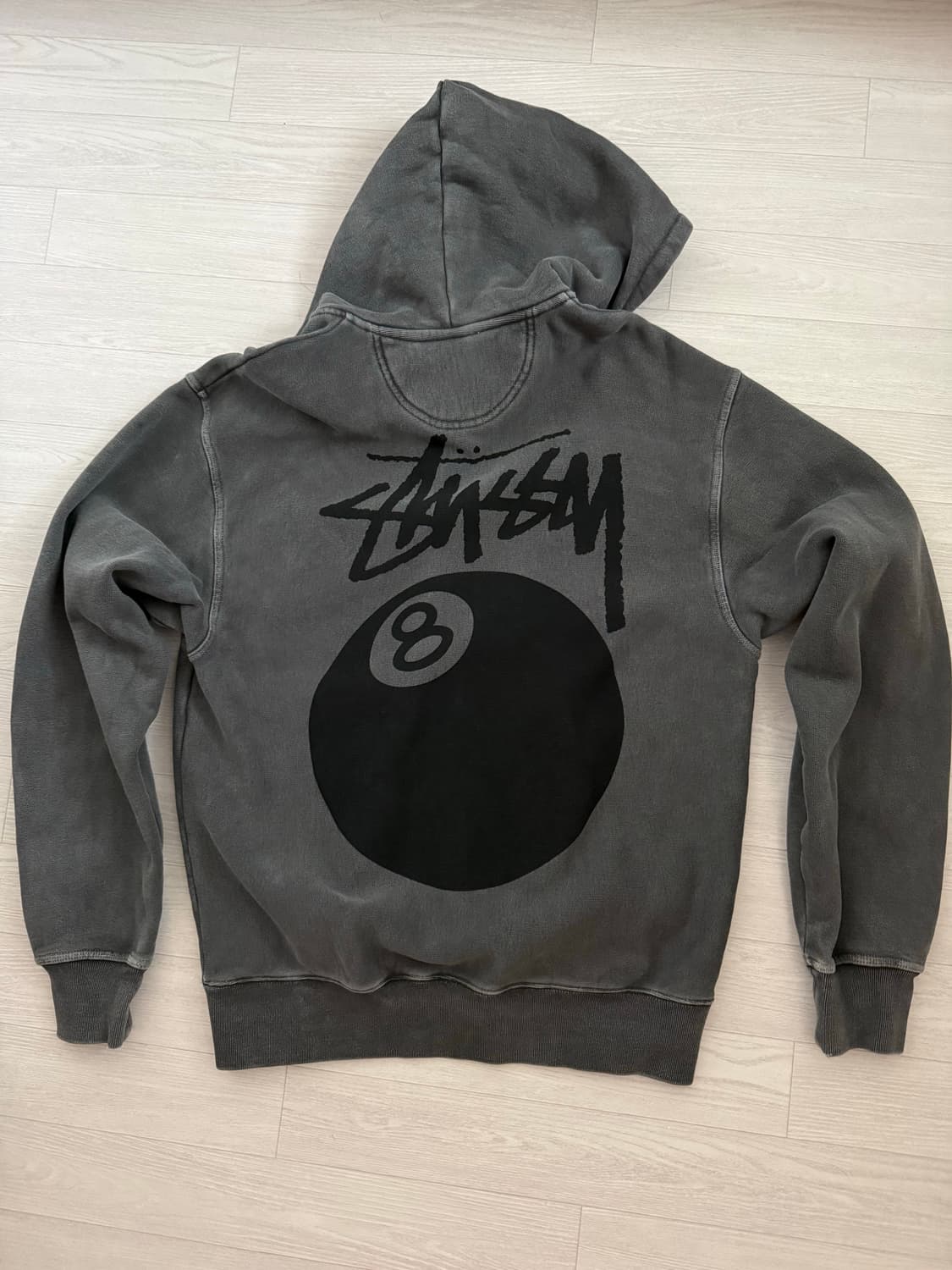 스투시 8볼 피그먼트 후드집업 m 상품이미지1