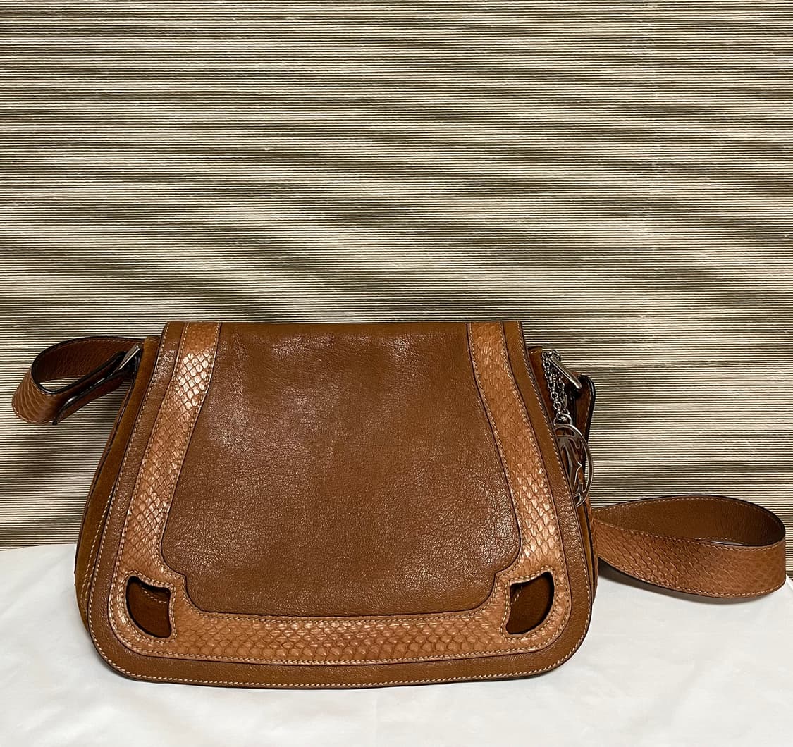 까르띠에 브라운 가죽 숄더백 상품이미지1