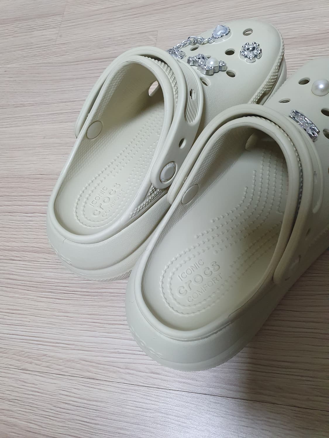 크록스 플랫폼 클로그 아이보리 230 상품이미지8