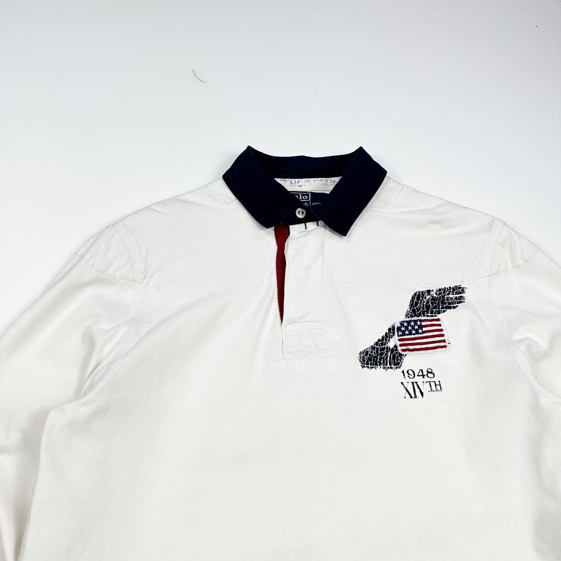 폴로 랄프로렌 올드 아카이브 빈티지 PK 럭비티 L 상품이미지2