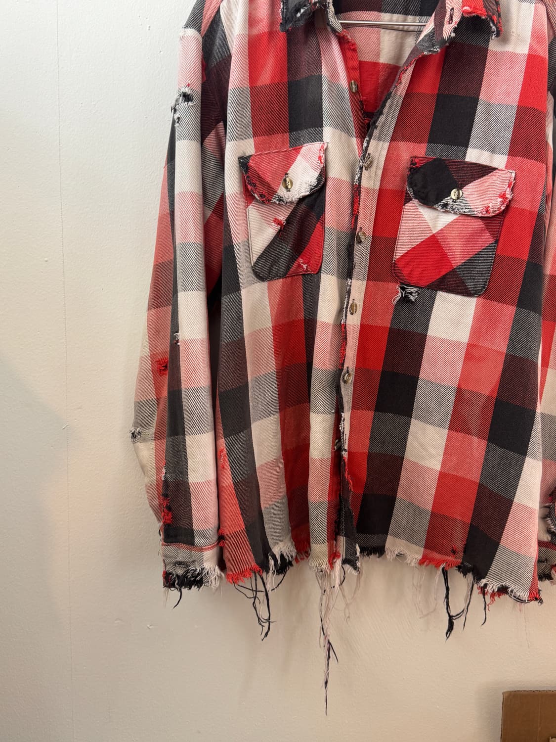 Hard faded 90s flannel button up shirt 상품이미지4