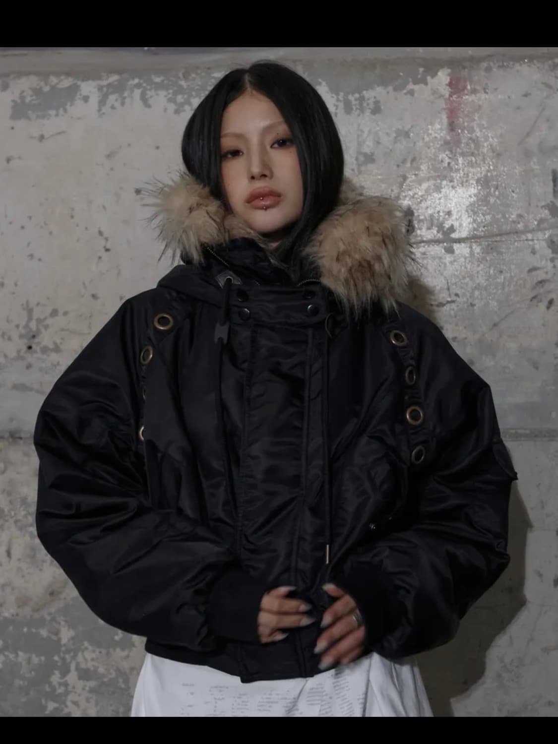 팬시클럽 아일렛퍼 MA-1 상품이미지1