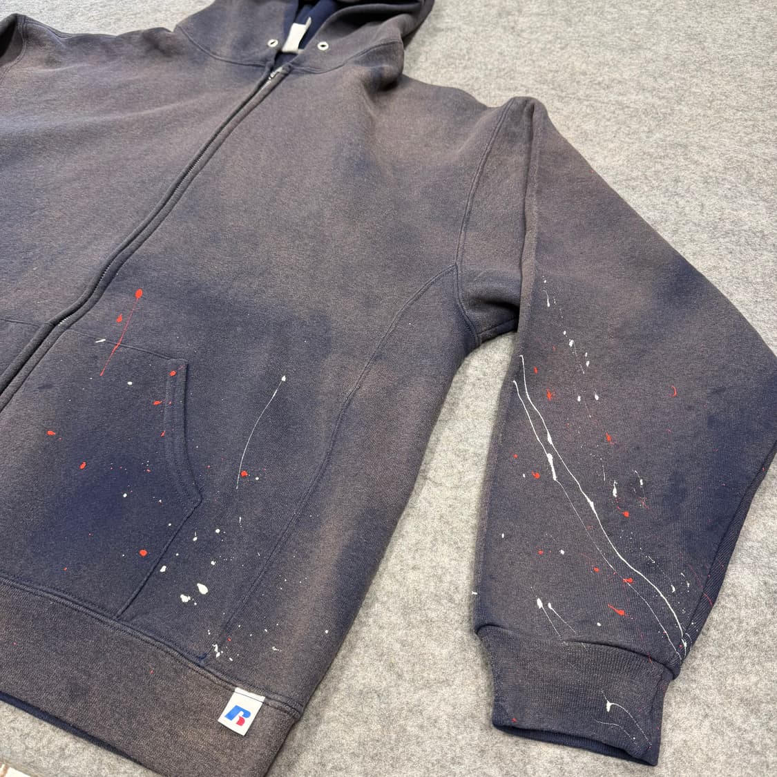 00s Vintage Russell Sun Faded Zip Up 상품이미지3