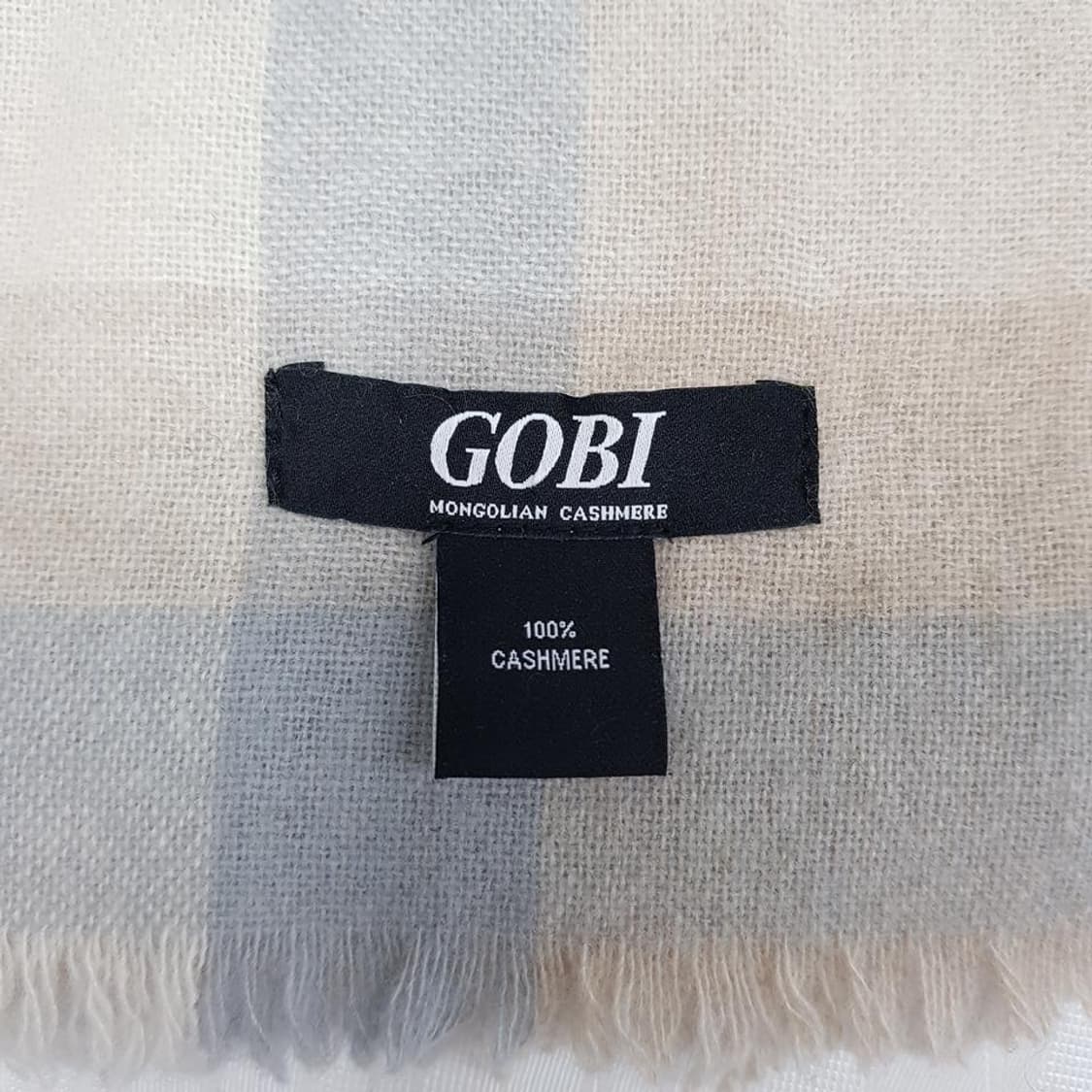 고비 캐시미어 체크 머플러 상품이미지5