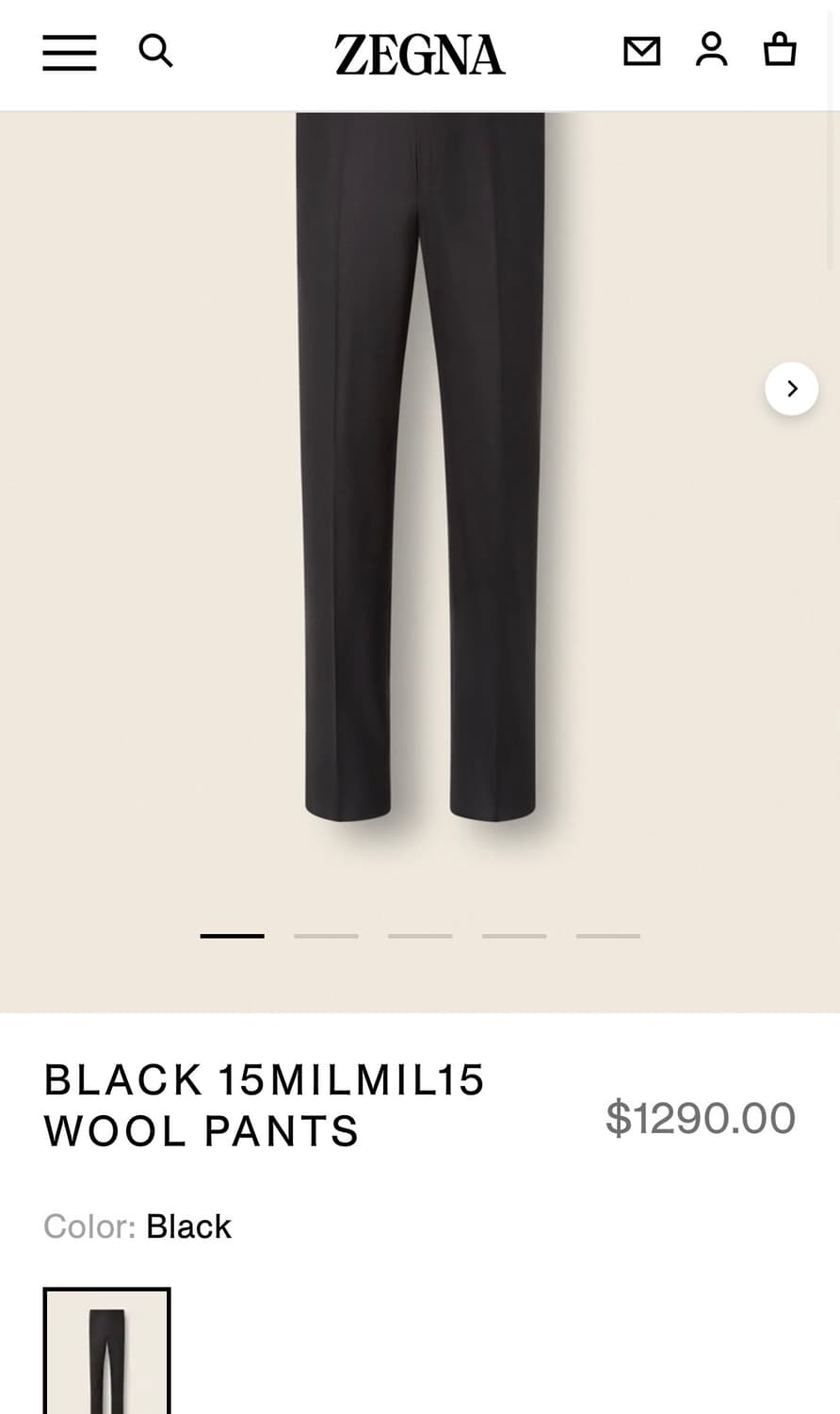 에르메네질도 제냐 버진울 테일러링 새상품 팬츠 슬랙스 상품이미지6