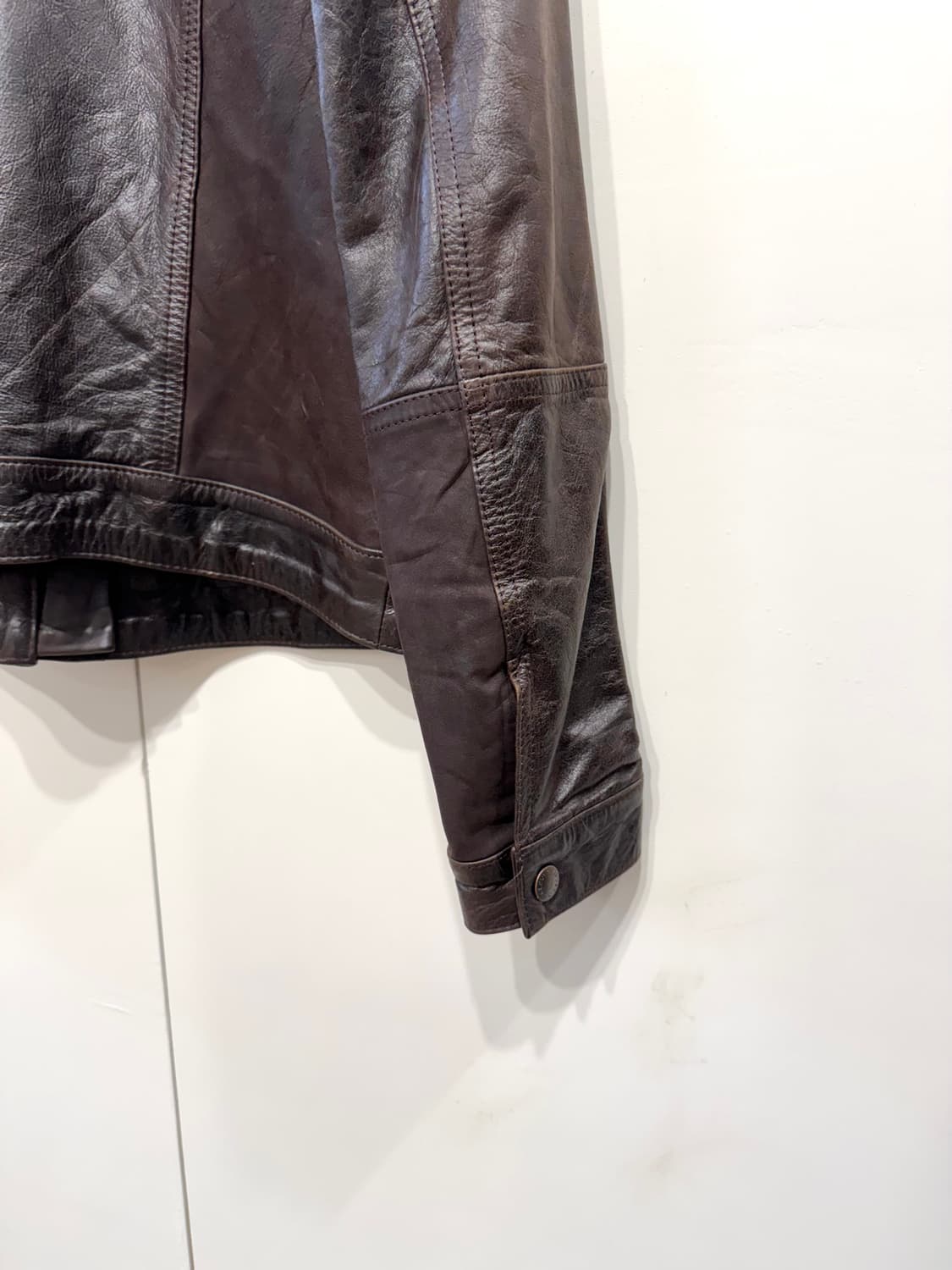 리바이스 브라운 빈티지 가죽 자켓 상품이미지6