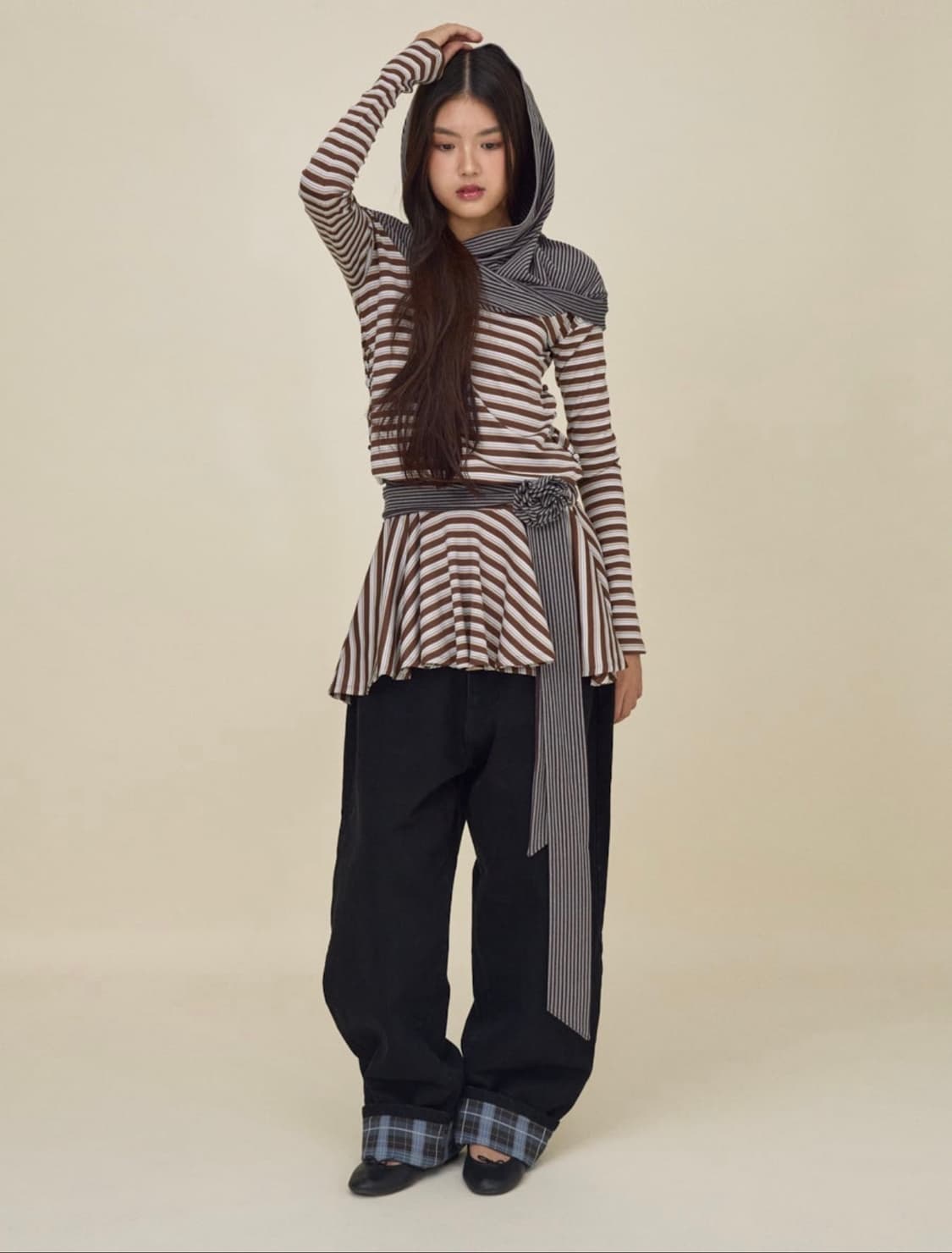 글로니 글로니 듄 투톤 드레스 브라운 장원영 원피스 M 상품이미지1