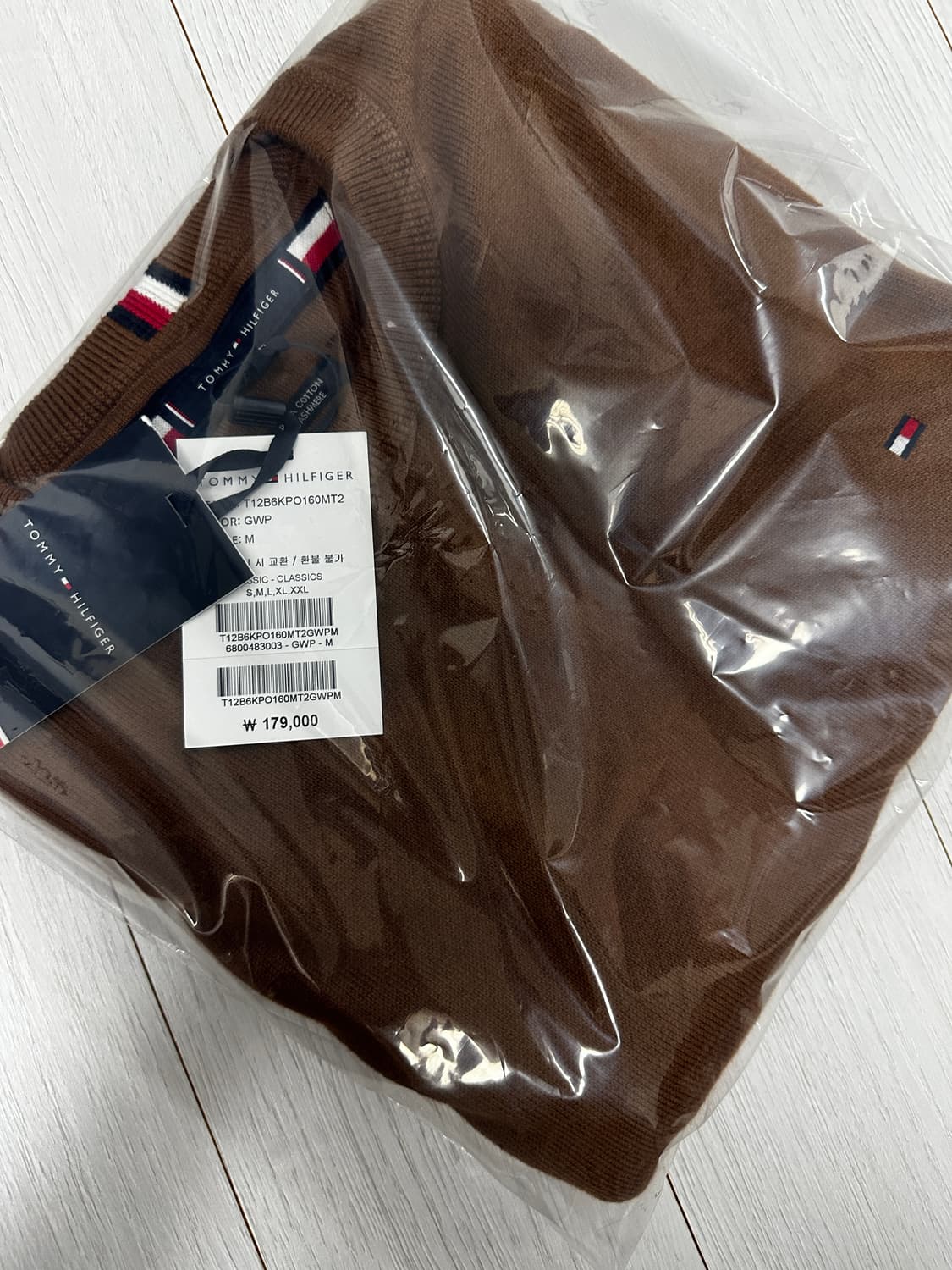 [새상품] 타미힐피거 캐시미어 혼방 남성 니트 상품이미지6