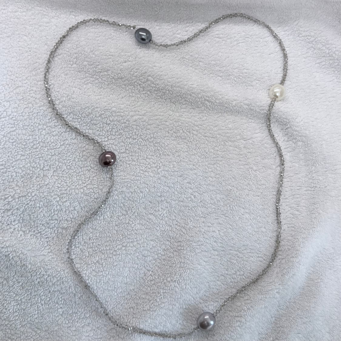 큐빅 진주 빈티지 목걸이 상품이미지1