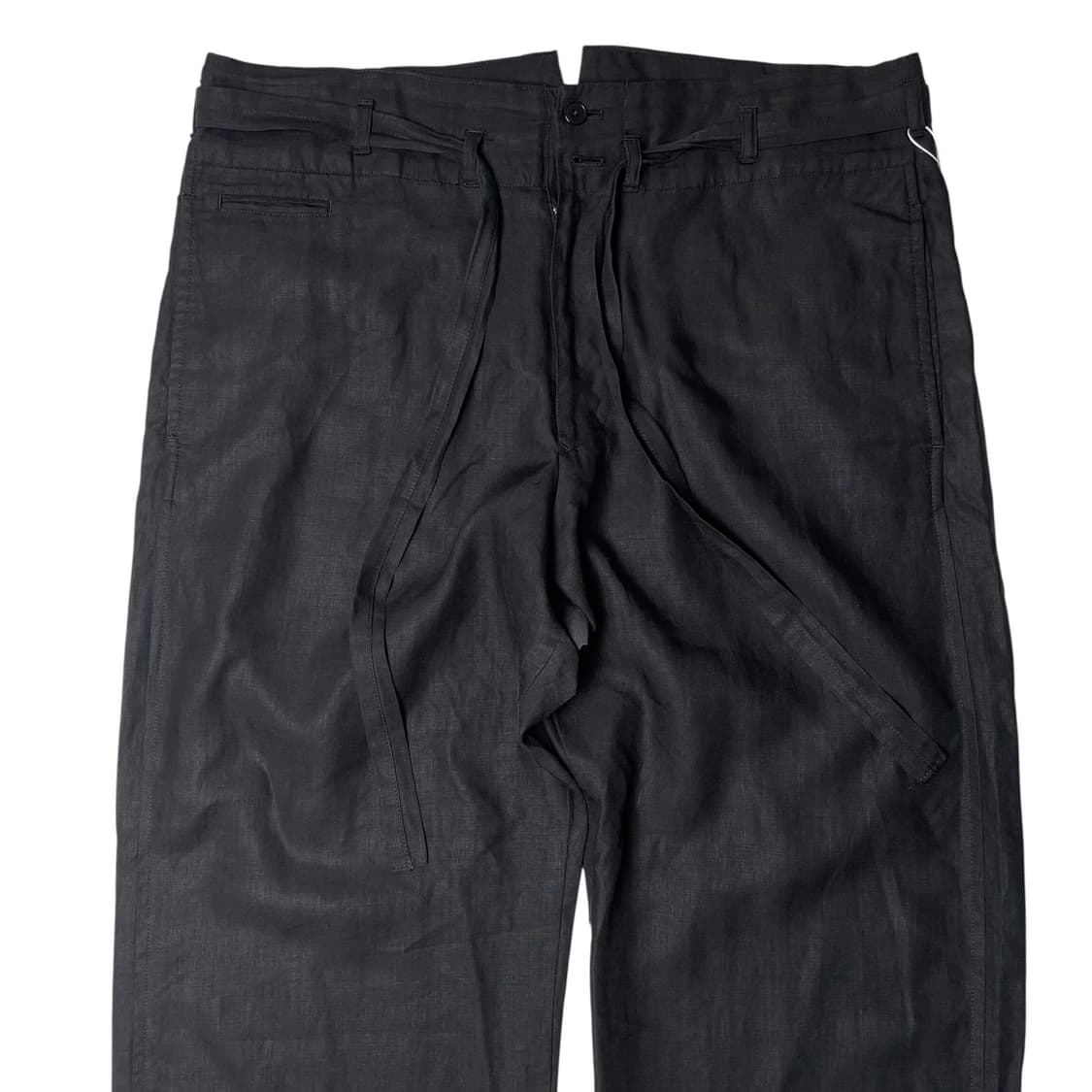 Yohji yamamoto 허리 스트랩 린넨 팬츠 상품이미지2