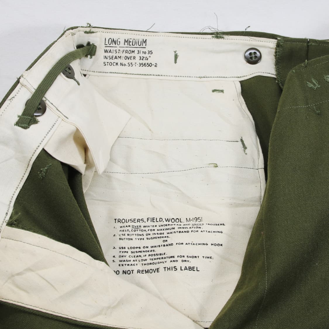 (착용컷) U.S.ARMY M-1951 울 트라우져 (남성용 35.5) 상품이미지7