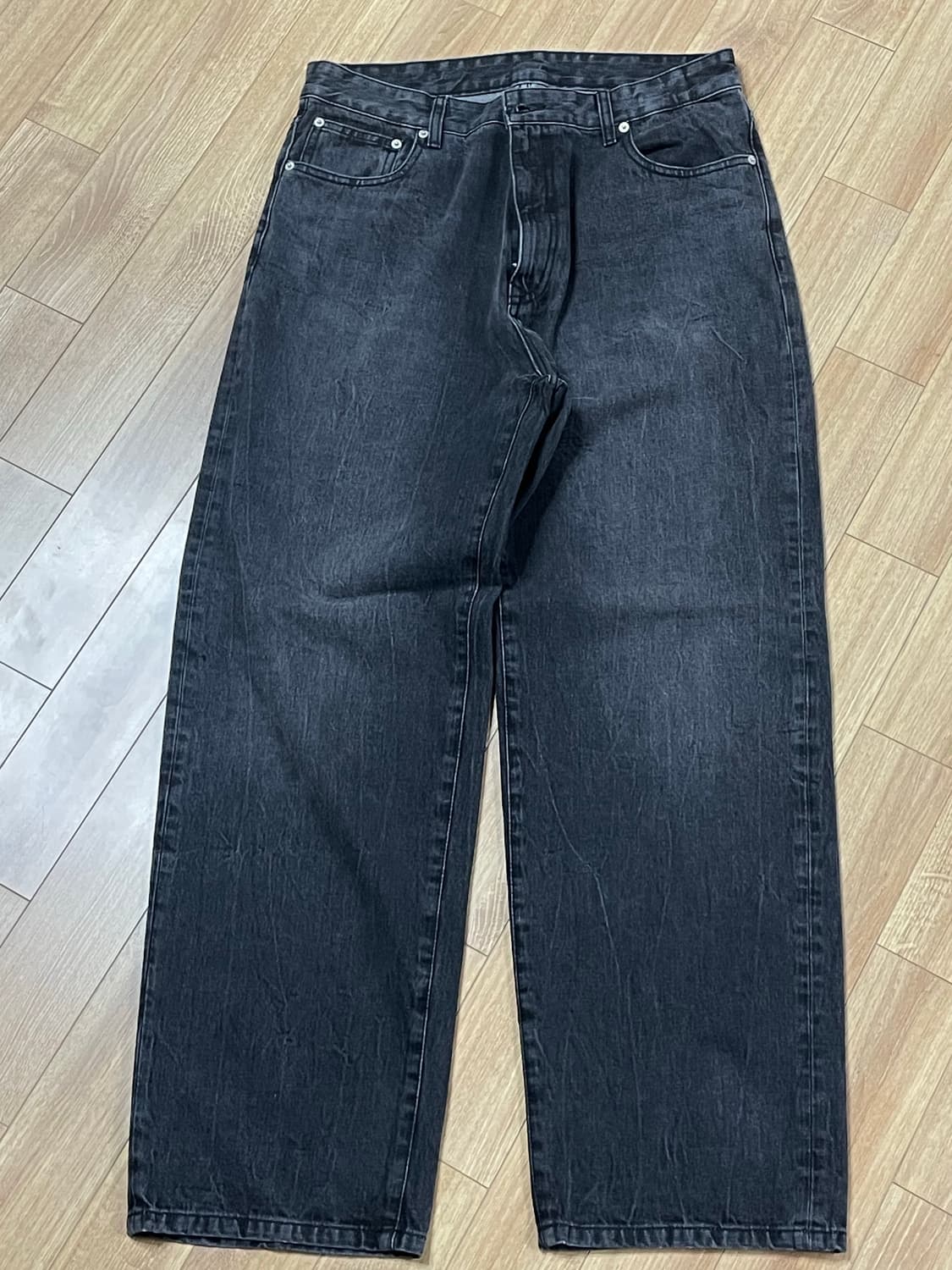 비얼디드키드 미드나잇 오션 데님 팬츠 블랙 워시드 상품이미지2