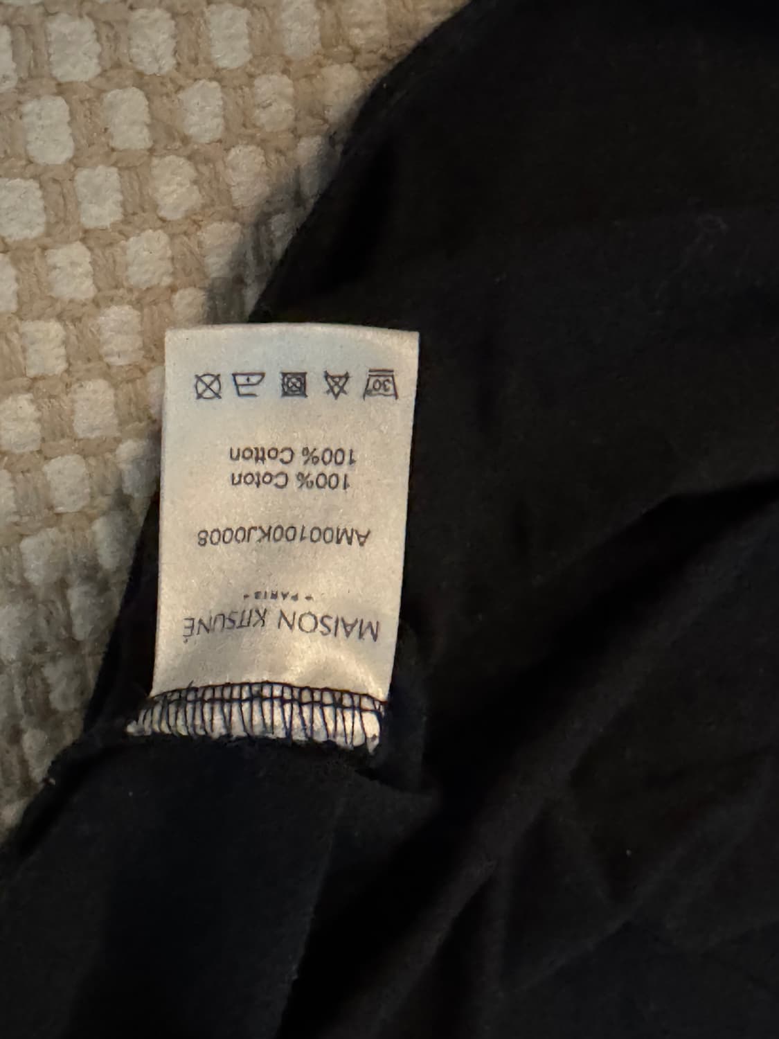 메종키츠네 티셔츠 xs 블랙 상품이미지4