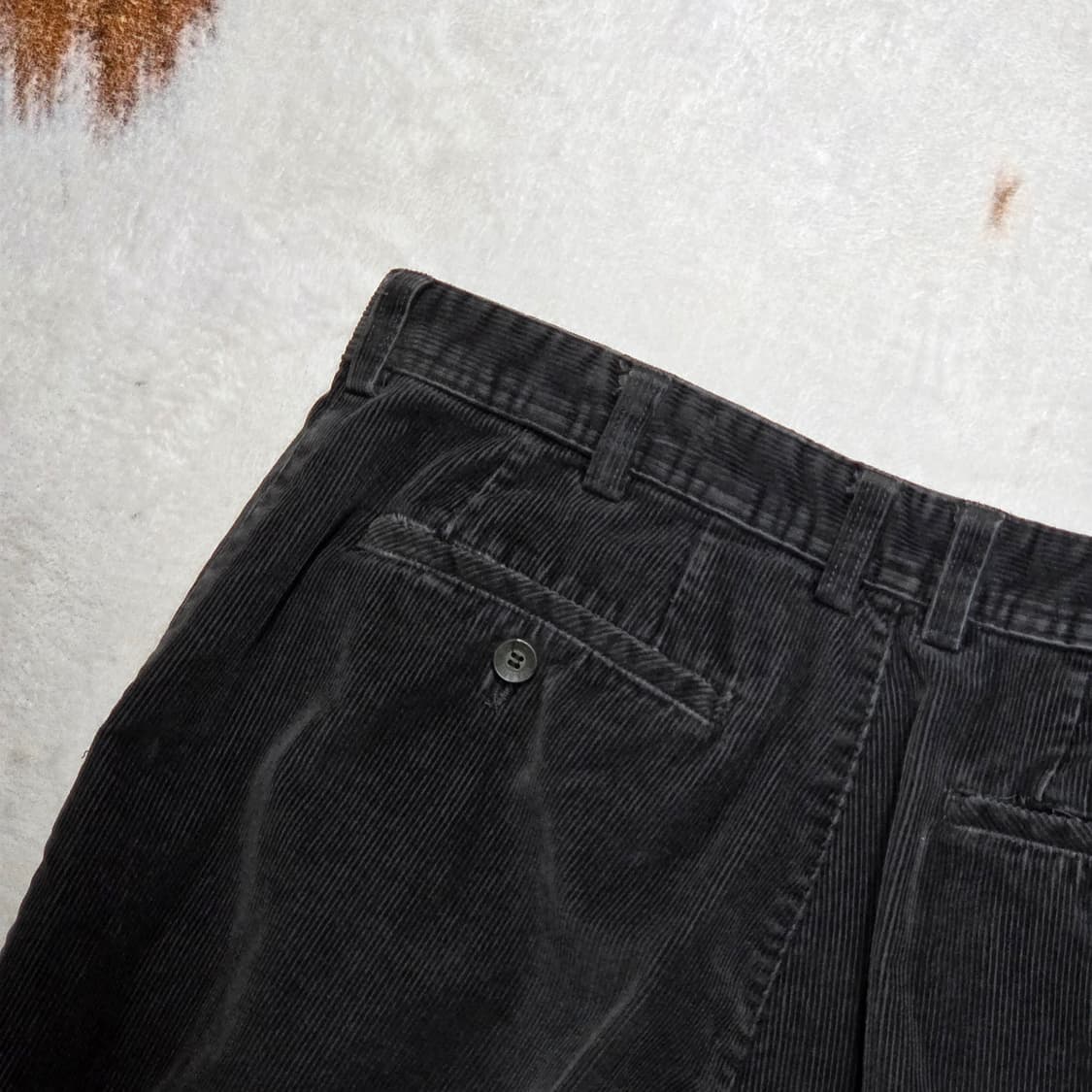 코듀로이 챠콜 와이드 팬츠 상품이미지5