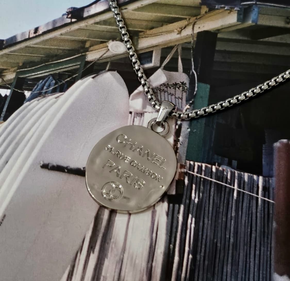 샤넬 빈티지 정품 업사이클링 목걸이 남자목걸이 써지컬 상품이미지2