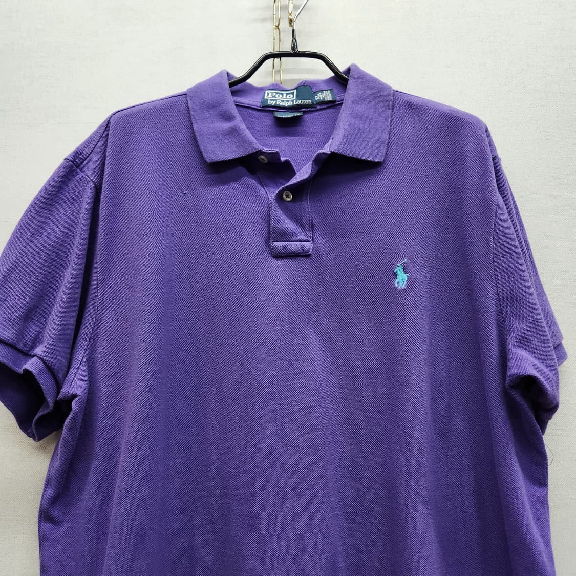 폴로랄프로렌 로고자수 퍼플 반팔카라 XL(XL) 상품이미지2