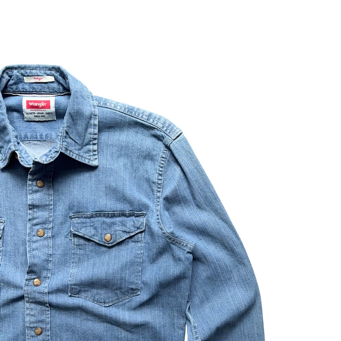Wrangler 데님 웨스턴 셔츠 상품이미지4