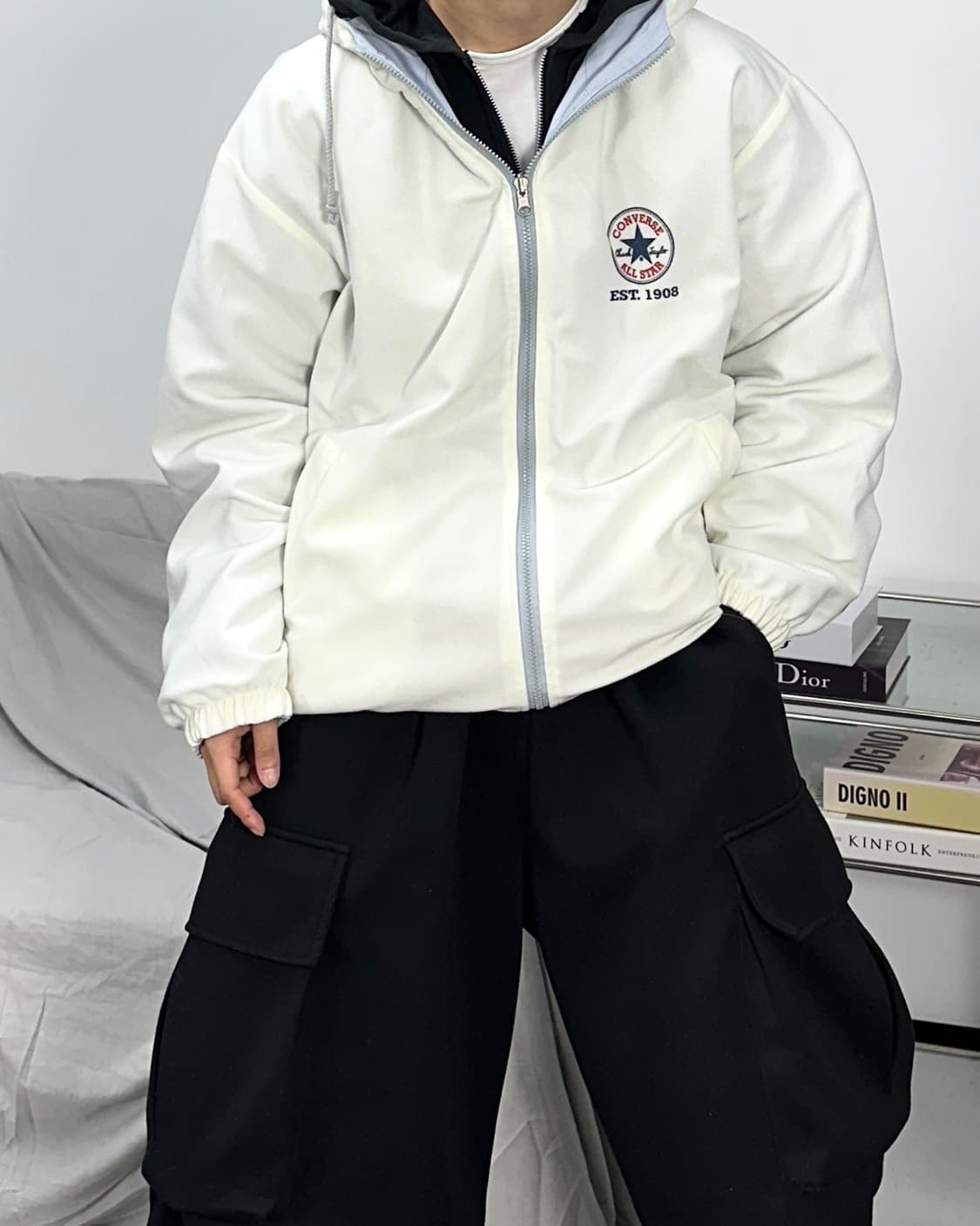 컨버스 올드스쿨 리버시블 집업 자켓 상품이미지2