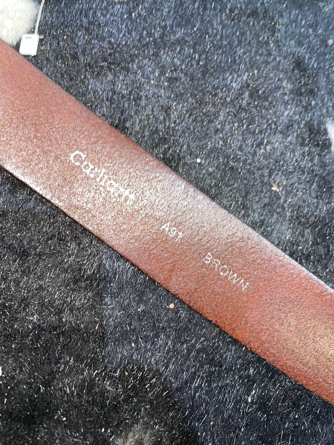 칼하트 리얼 브라운 레더 벨트 상품이미지5