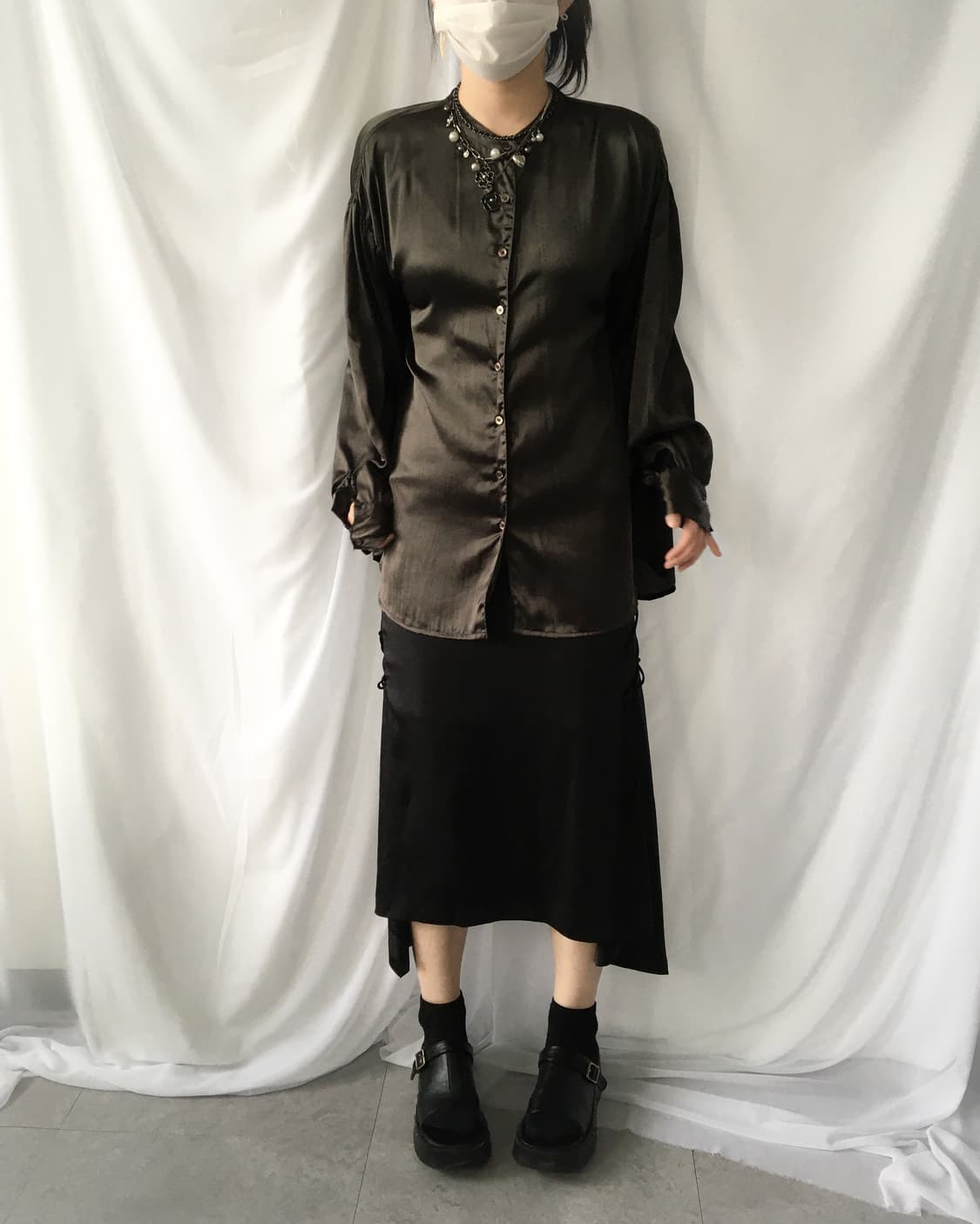 Glossy blouse 상품이미지5