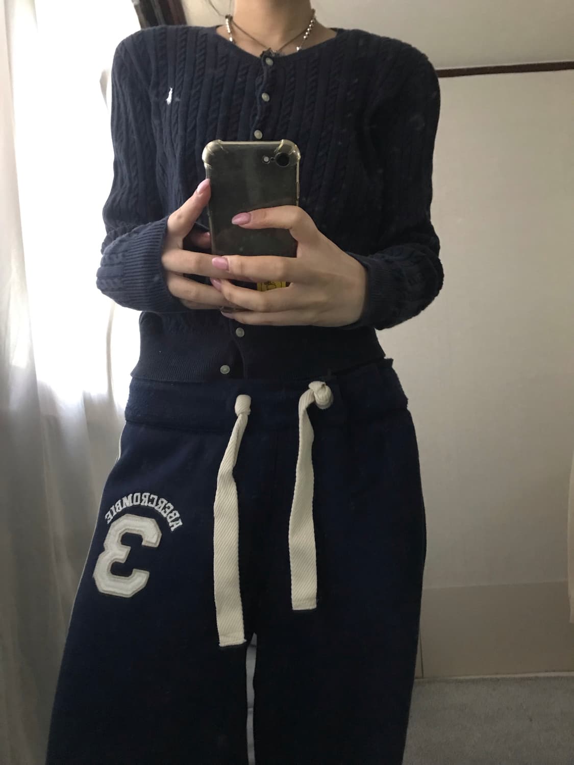 폴로 네이비 케이블 가디건 상품이미지5