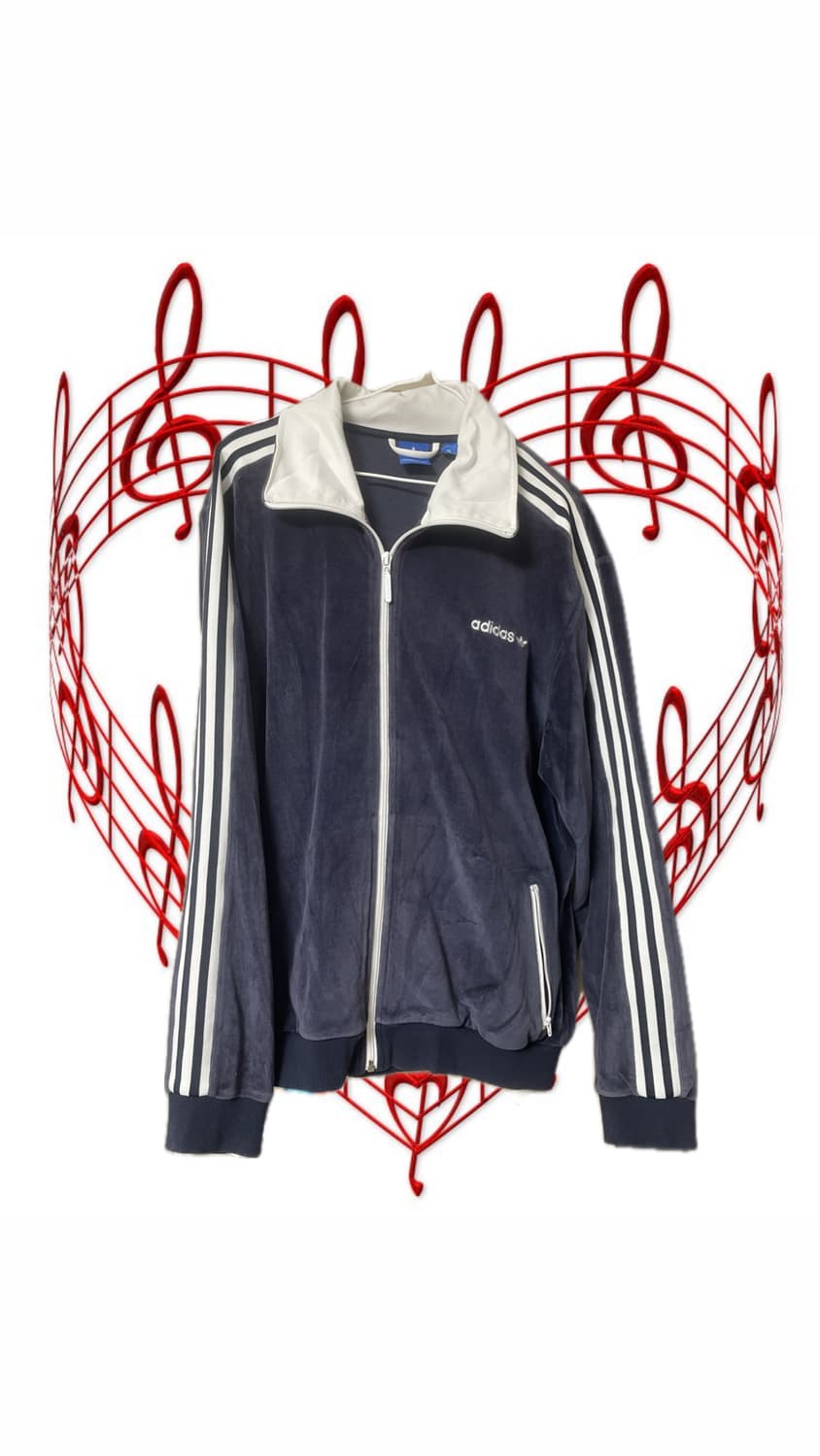 아디다스 오사카 벨루어 벨벳 져지 트랙탑 자켓 xl 상품이미지2