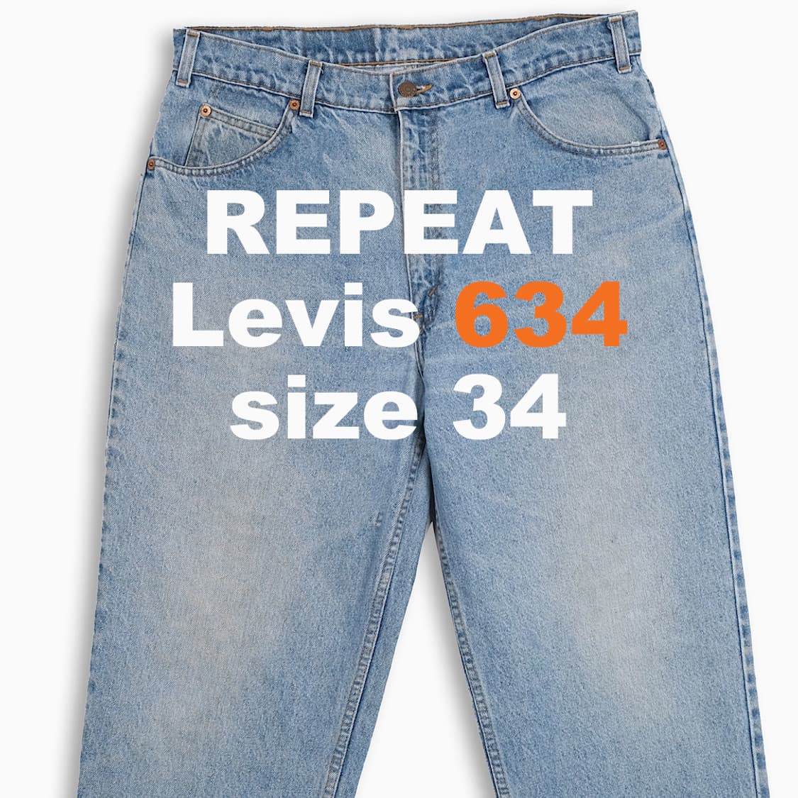 리바이스 634 오렌지탭 연청 90s 34 인치 OR6343602 상품이미지1