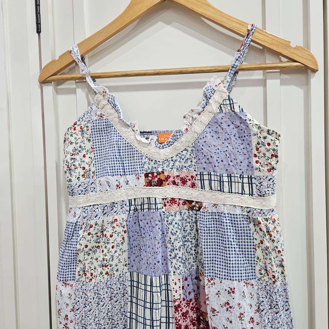 패치워크 플라워 나시 원피스 상품이미지3