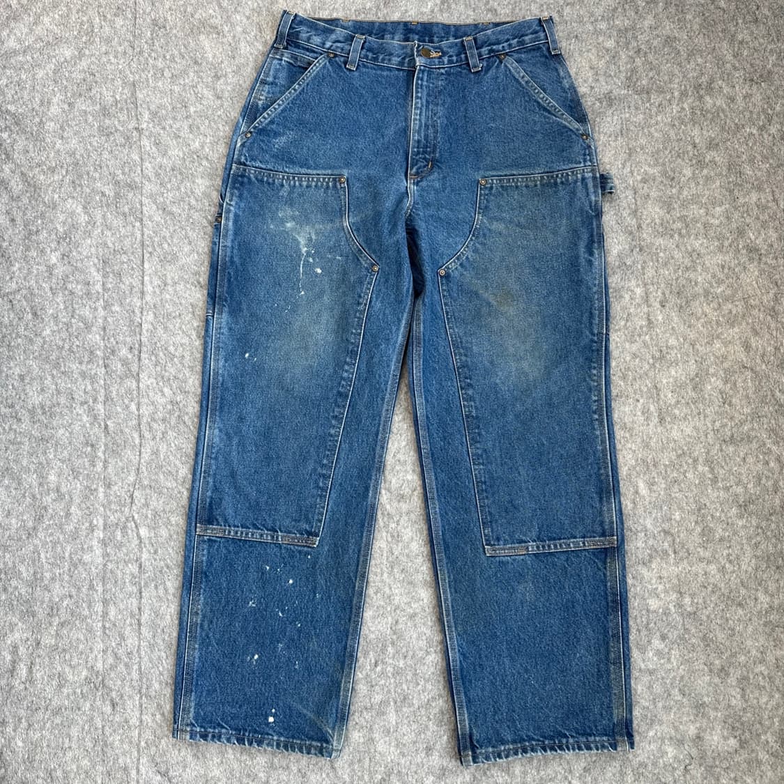 [33X30] 칼하트 B73 DST 더블니 데님 팬츠 루즈 오리지널 핏 상품이미지2
