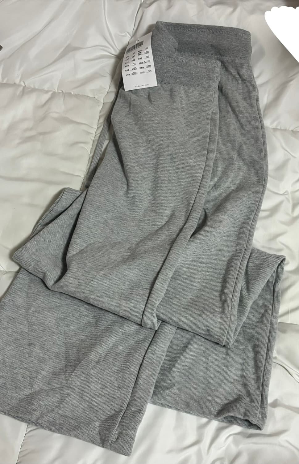 브랜드멜빌 팬츠 그레이 로우라이즈 상품이미지3