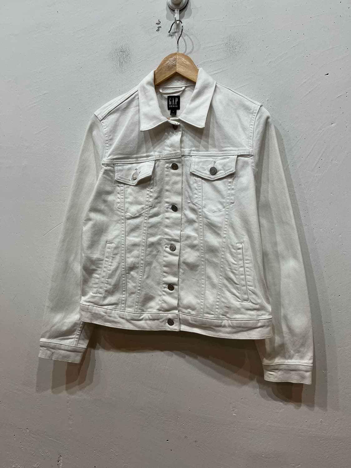 GAP 갭 화이트 데님 트러커 자켓 우먼즈  상품이미지1