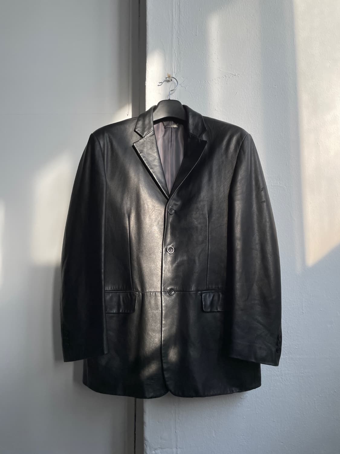 빈티지 양가죽 레더 블레이저 상품이미지1