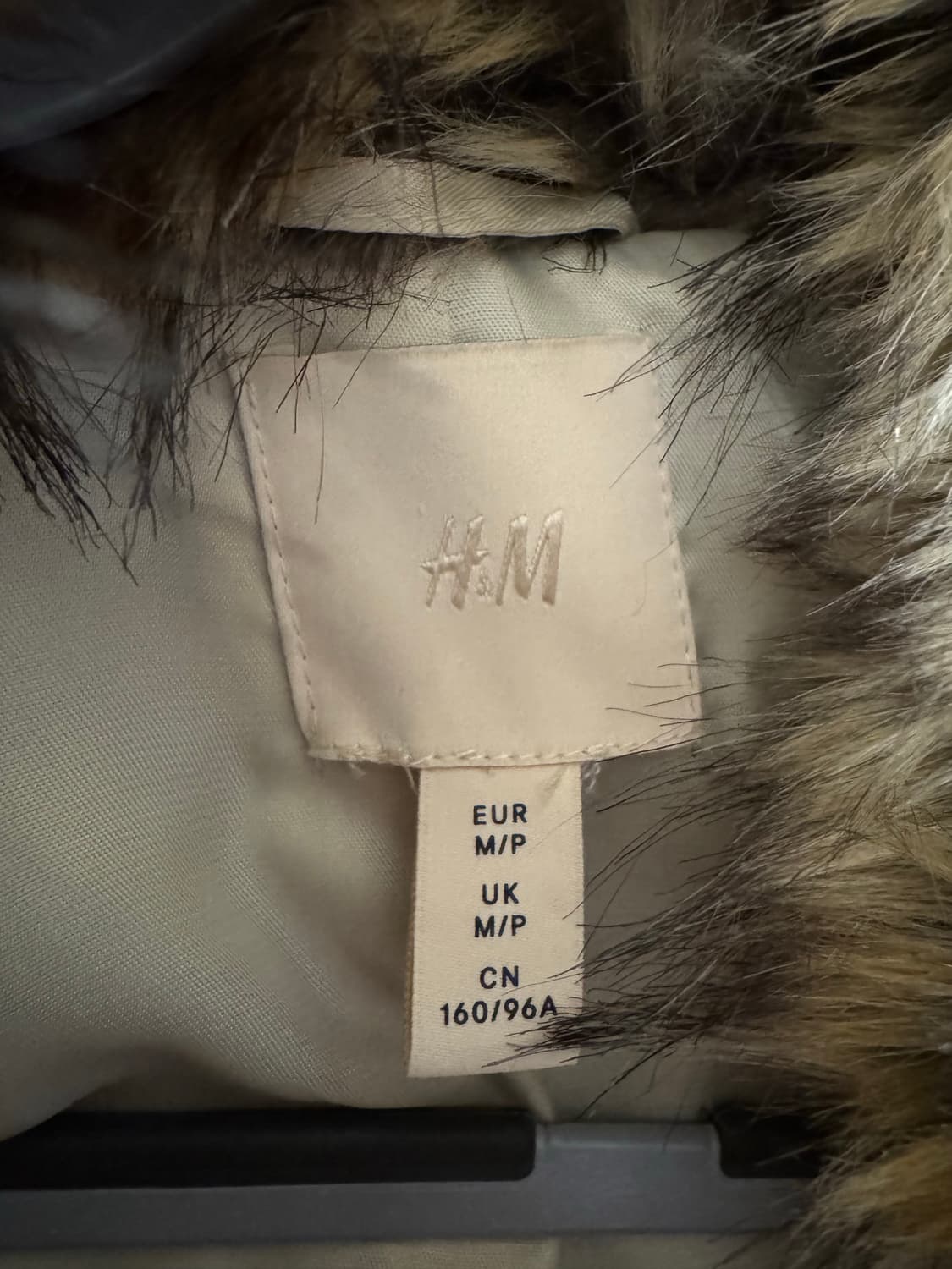 H&M 브라운 퍼 코트 상품이미지3