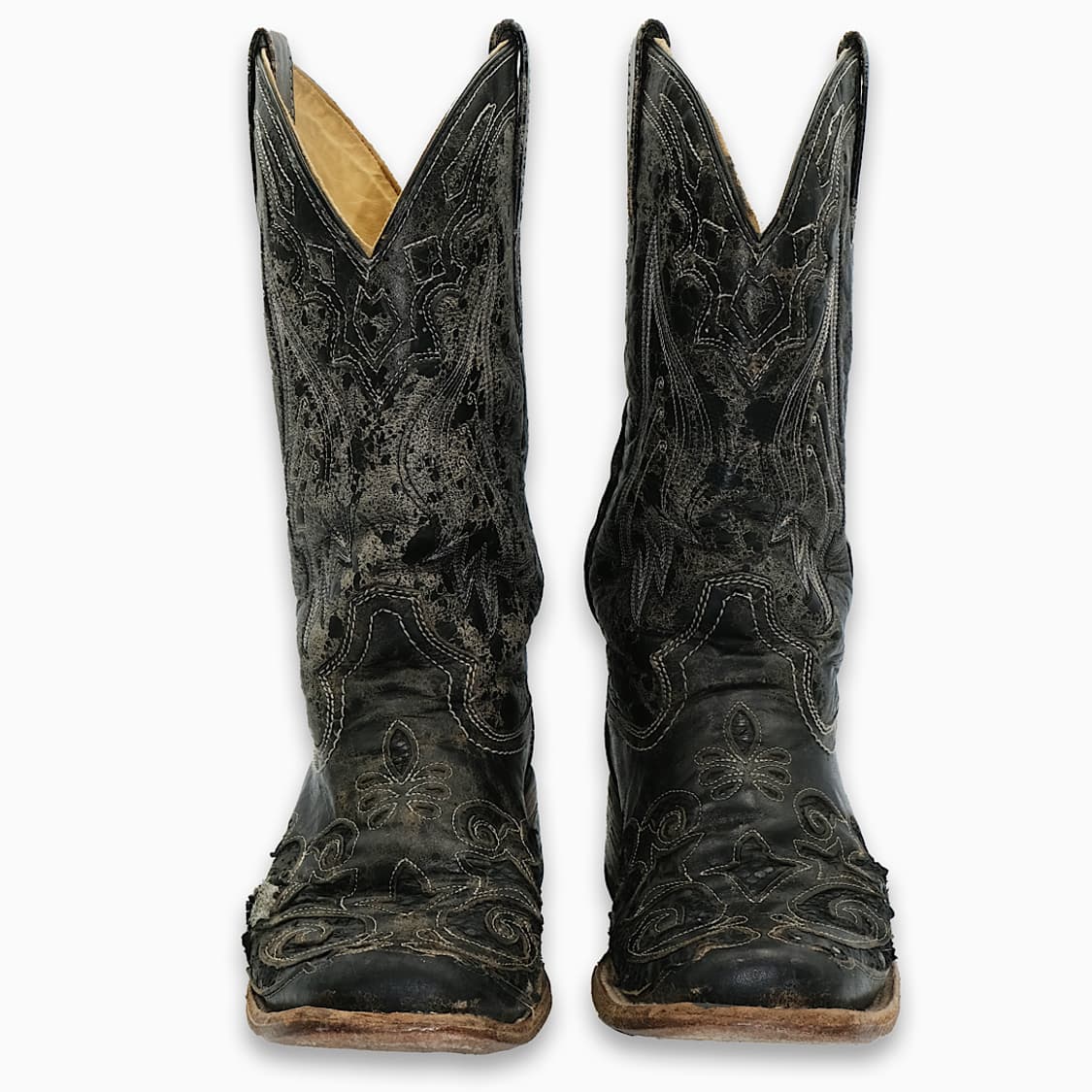 코랄(CORRAL)스퀘어토 웨스턴 레더 부츠 8.5H265 BT26502 상품이미지2