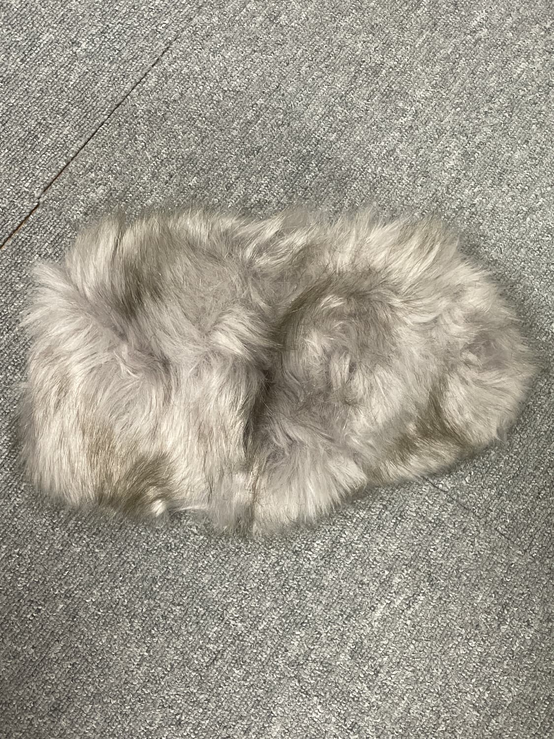 에스키모 그레이 퍼 모자 새상품 상품이미지3