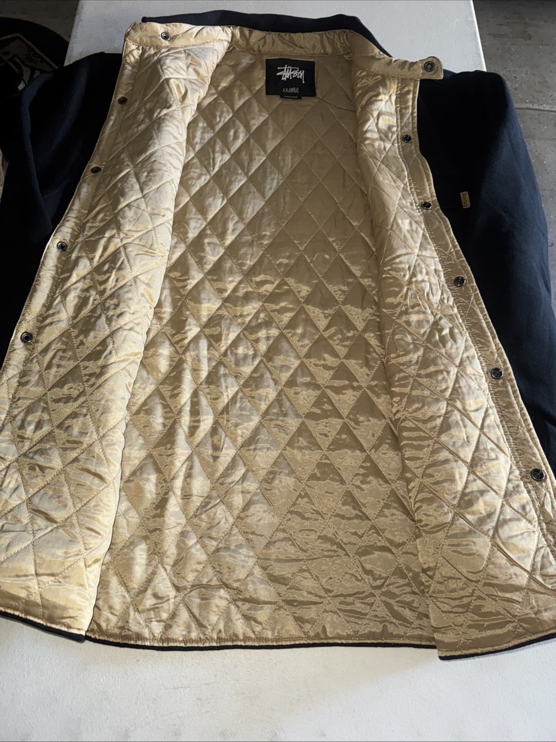 스투시 퀼팅 라이너 헤비 울 셔츠자켓 블랙 상품이미지7