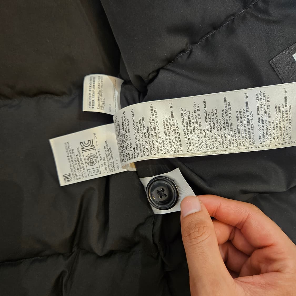 리바이스 후드 퍼 패딩M 상품이미지2