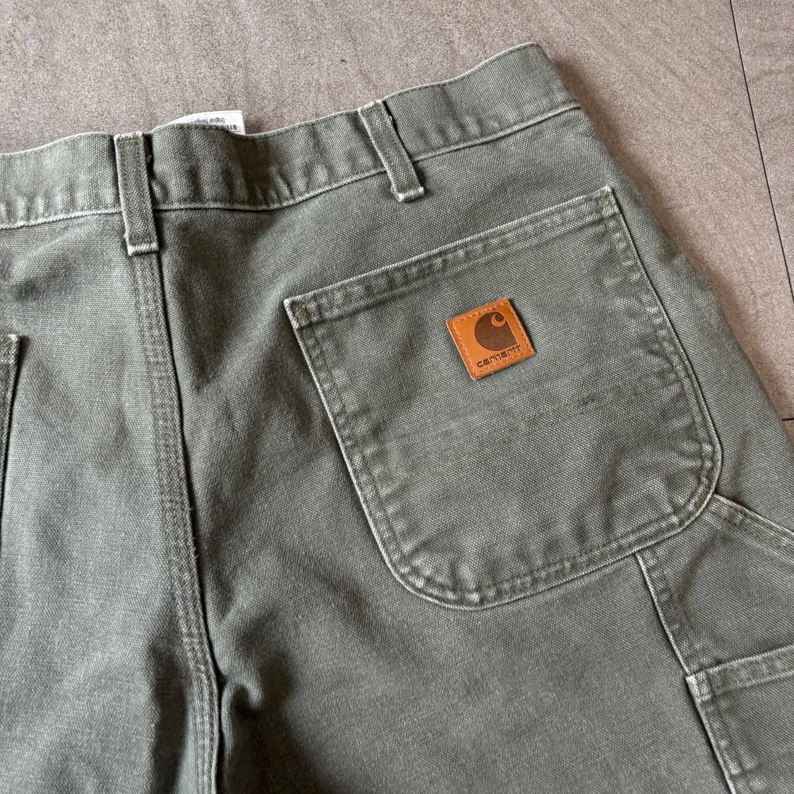 칼하트 오리지널 모스 그린 카펜터 팬츠 상품이미지5