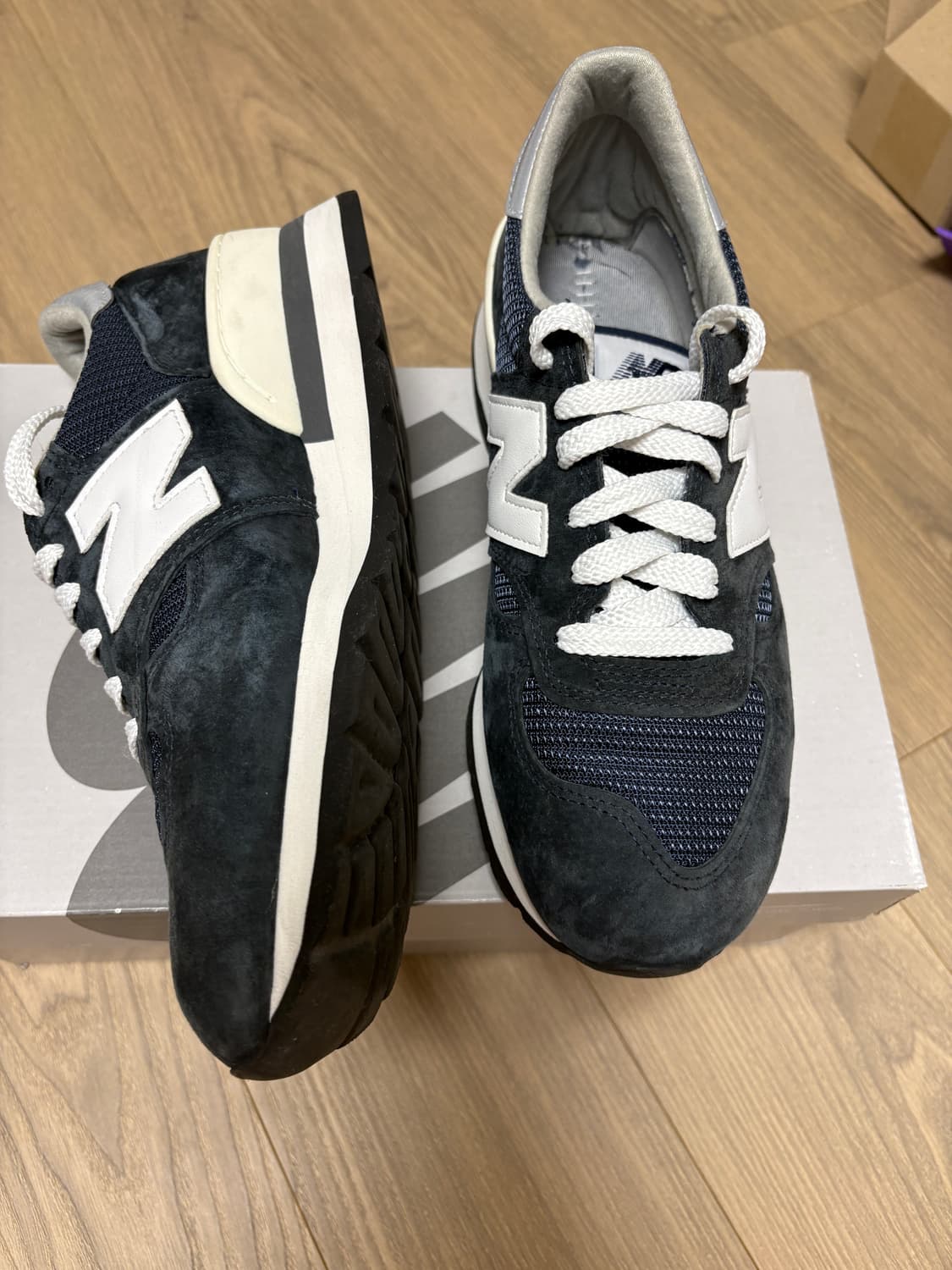 뉴발란스 990 v1 usa 네이비 255 상품이미지4