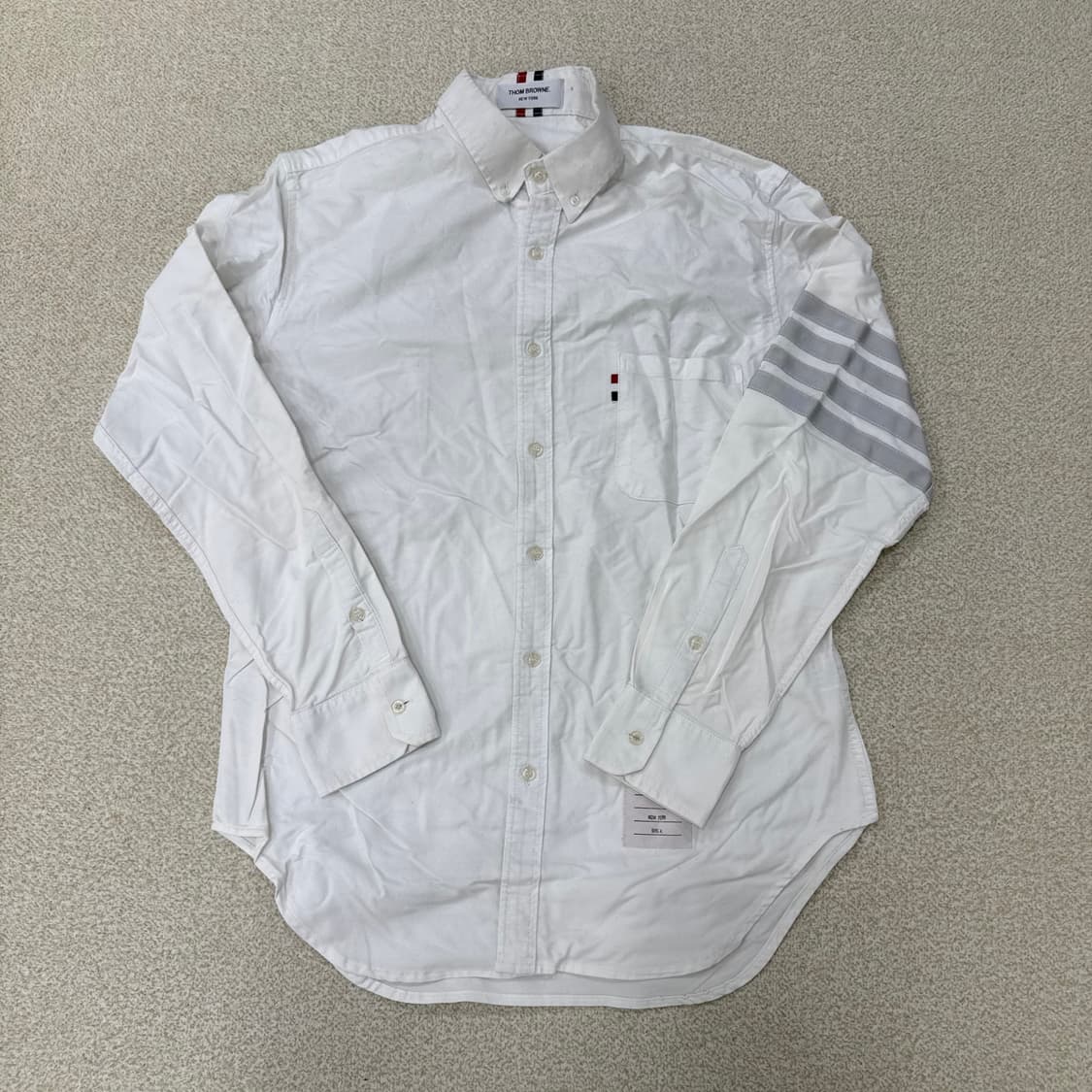 실측확인 고급 사선완장 셔츠 0225T1 상품이미지1