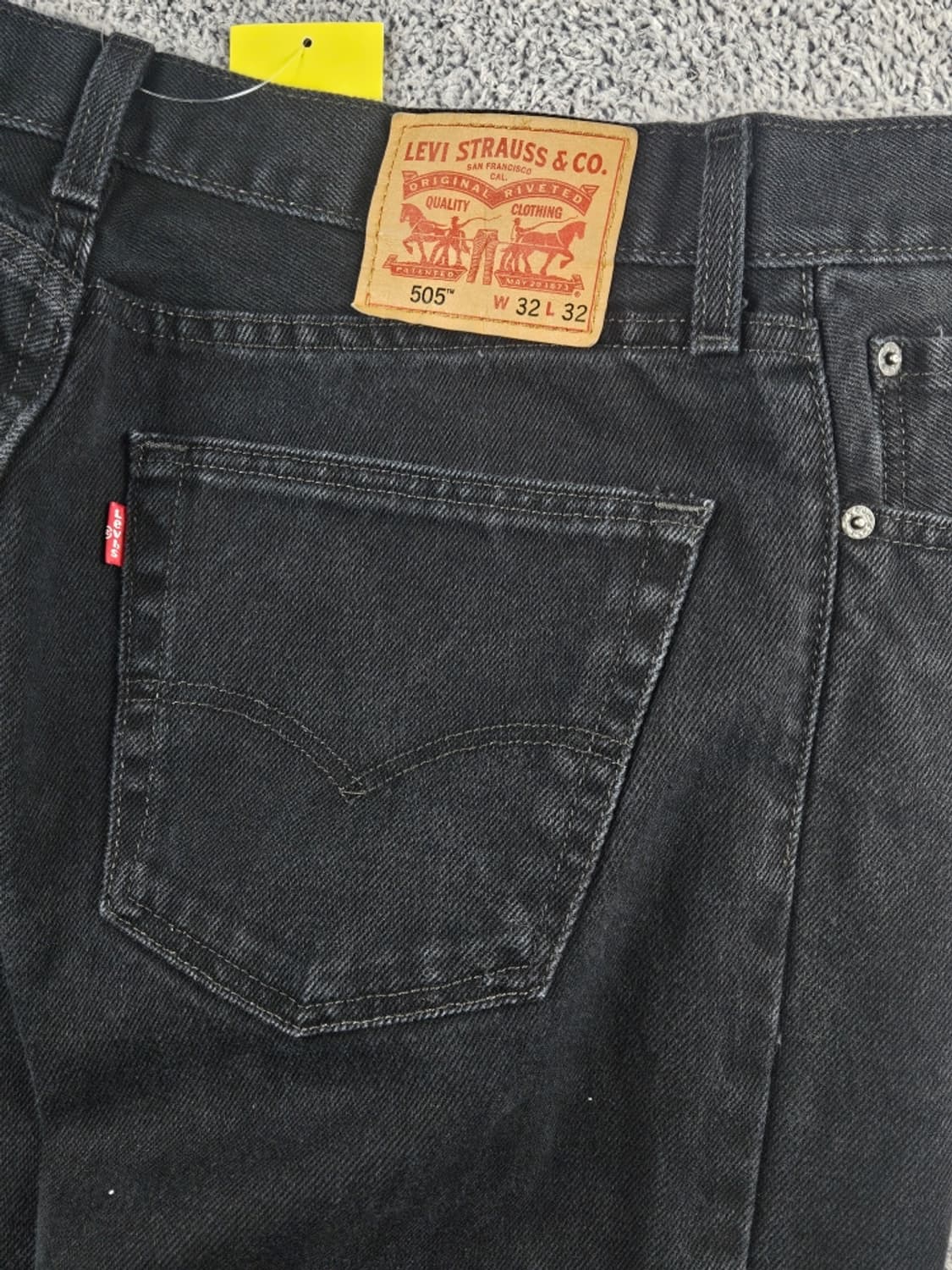 리바이스 505 블랙 데님 진 팬츠 ( 32X32 ) / 11338 상품이미지8