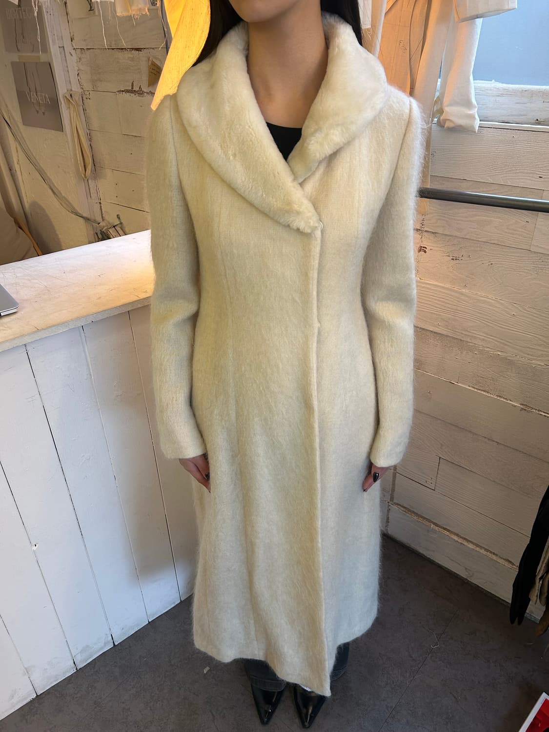 YETT’S 모헤어 퍼롱코트 상품이미지1