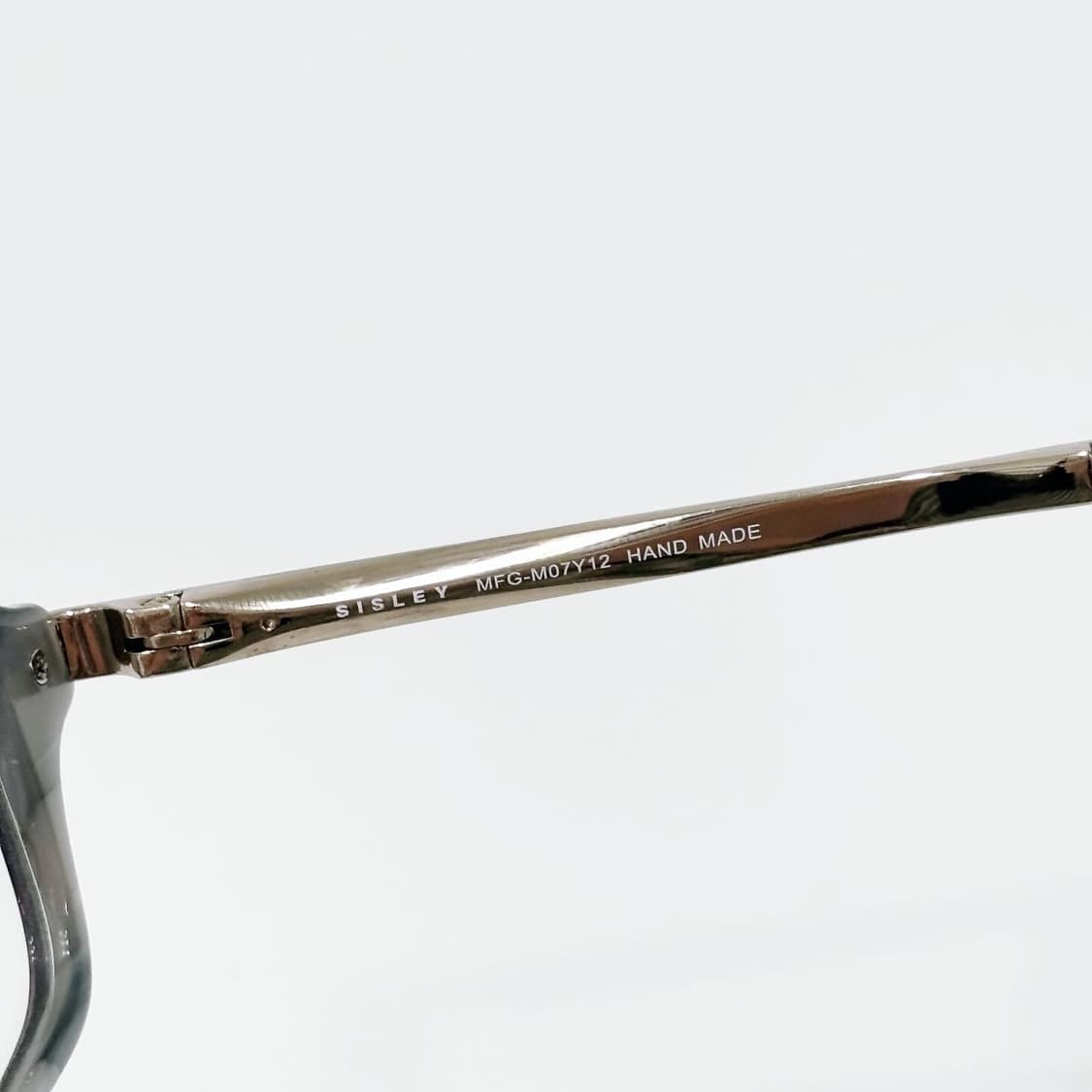 SISLEY 블랙 스퀘어 뿔테 데드스탁 빈티지안경 상품이미지5