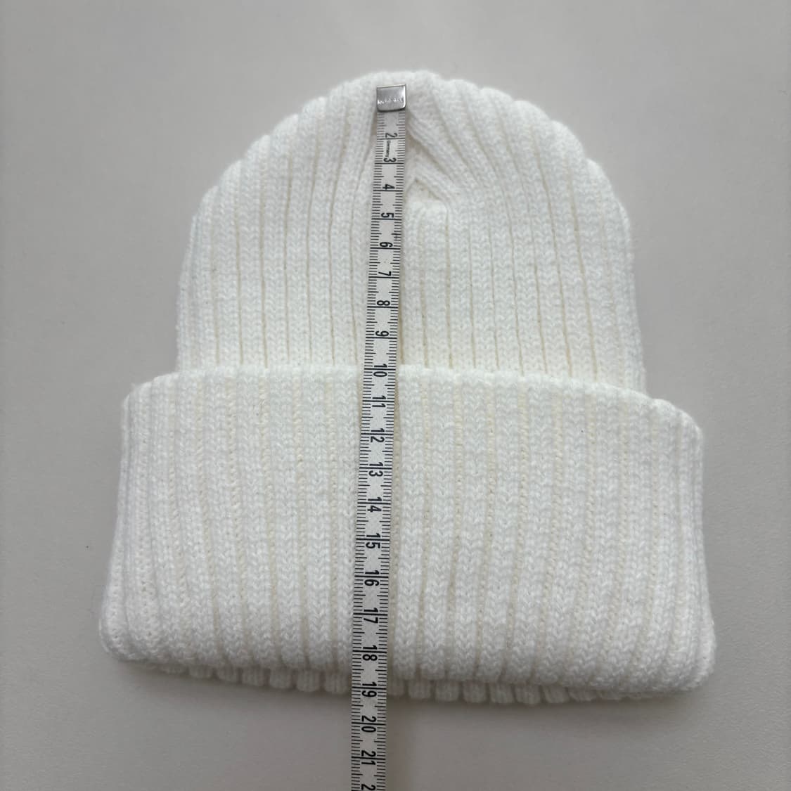 화이트 니트 비니 상품이미지4