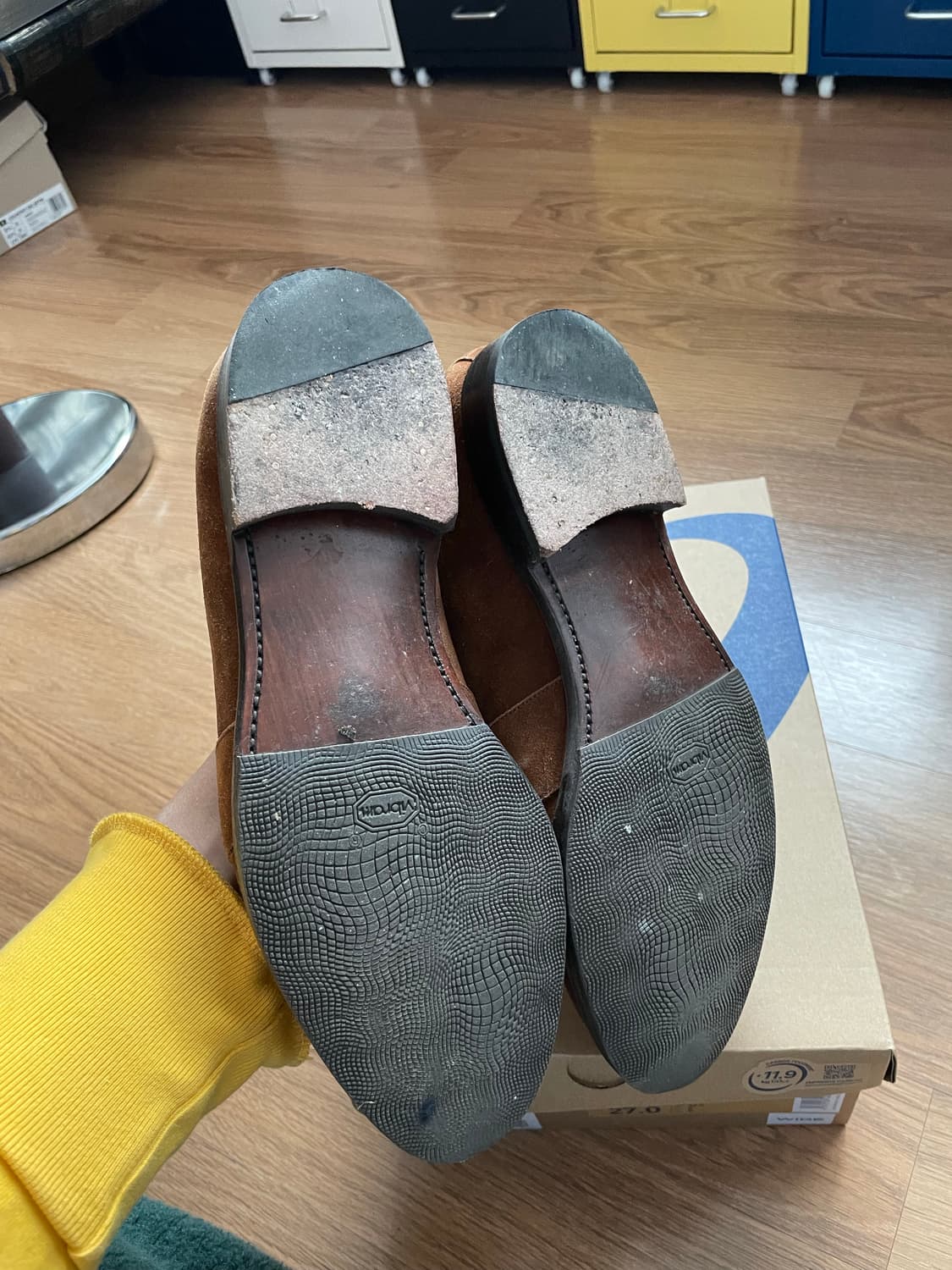 안드레스 샌드라 스웨이드 페니로퍼 스너프 브라운 6243 6244 알든 상품이미지3