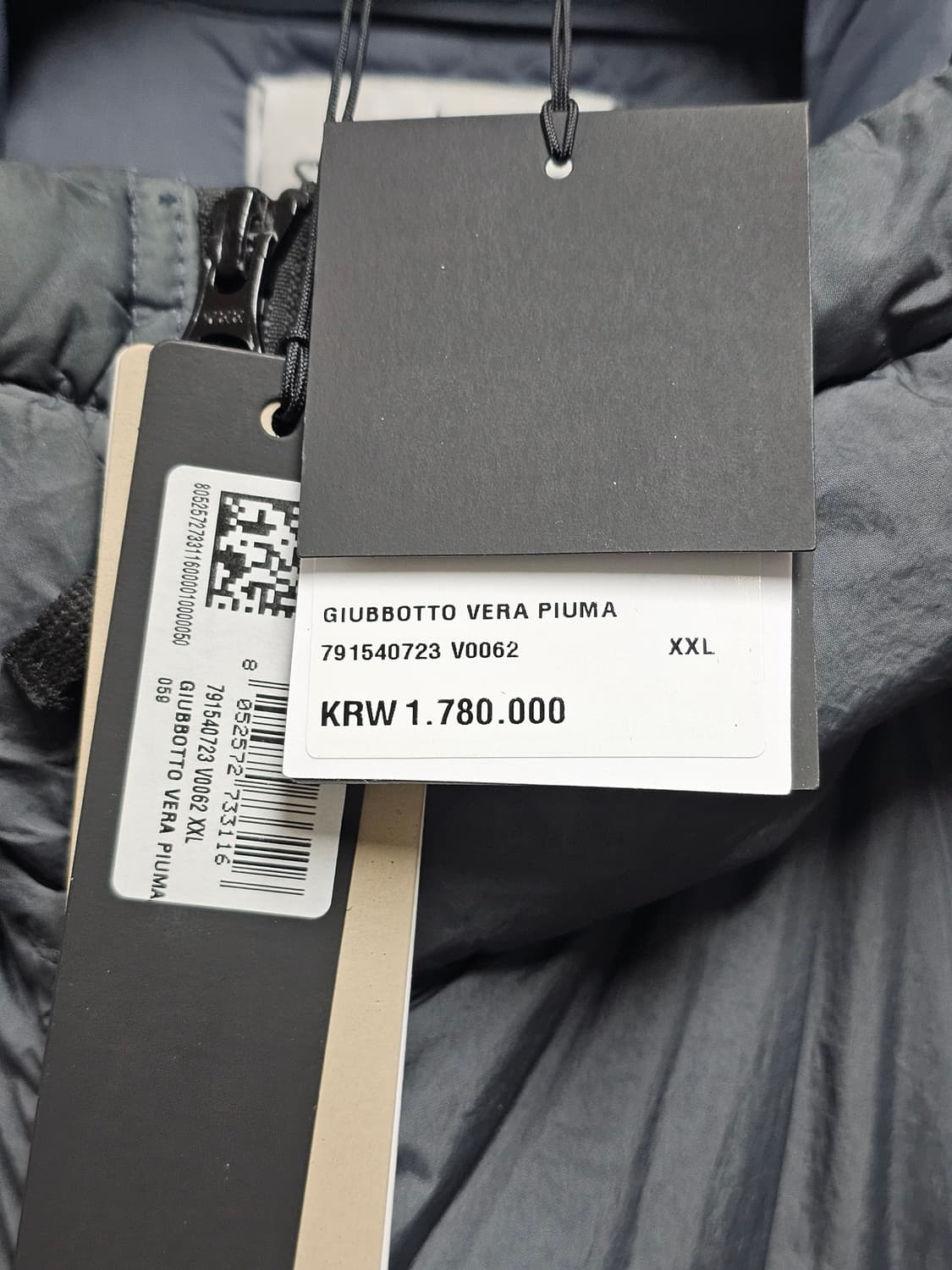 스톤아일랜드 가먼트 다이드 크링클랩스 리사이클 나일론 후드 다운 자켓 상품이미지4