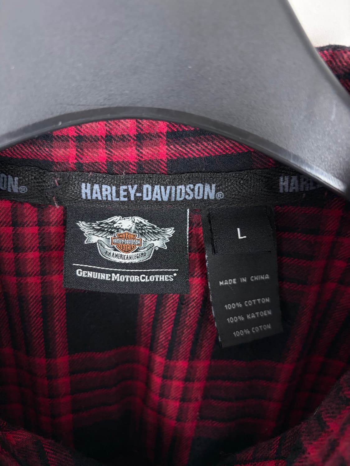 a264) 할리데이비슨 체크 셔츠 상품이미지4