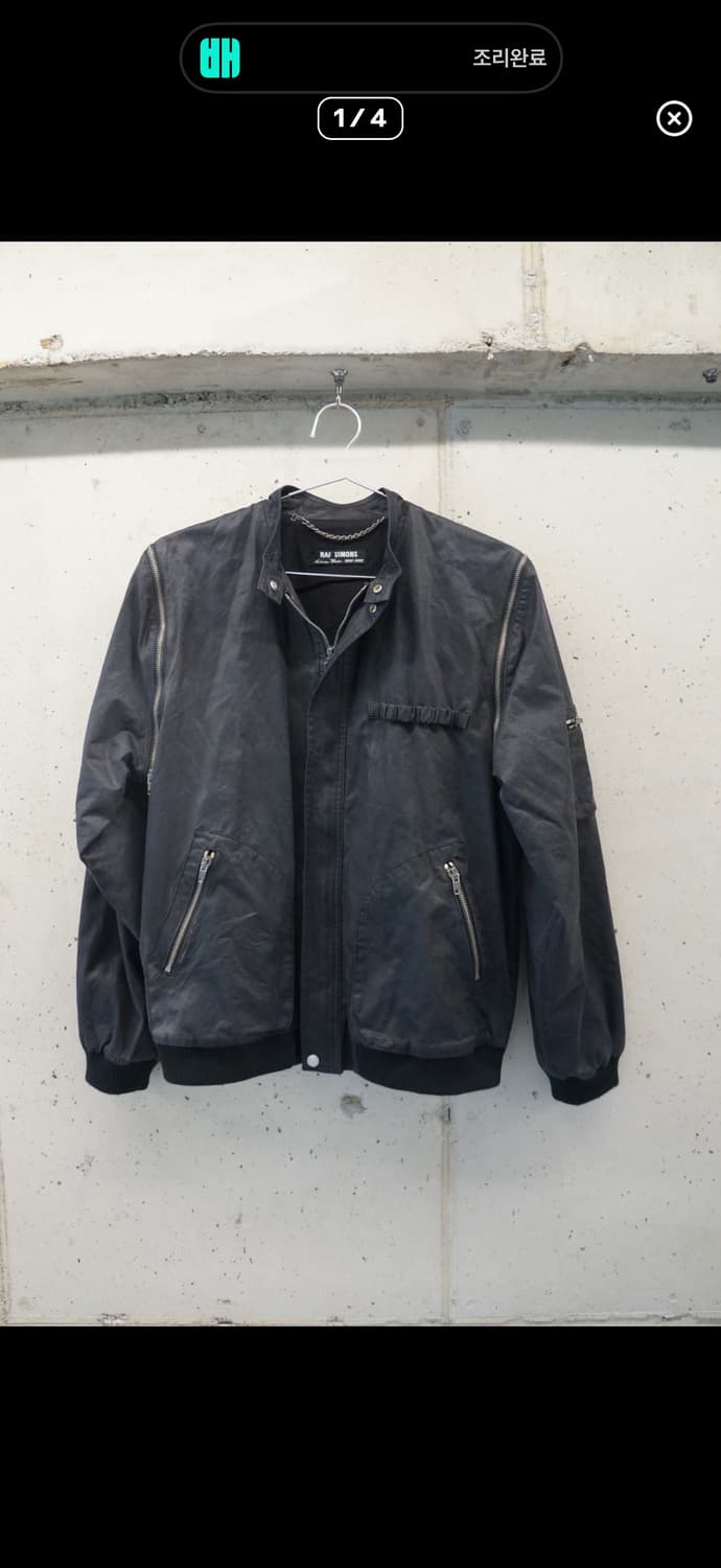 라프시몬스 01aw riot zip bomber 라이엇 봄버 상품이미지3