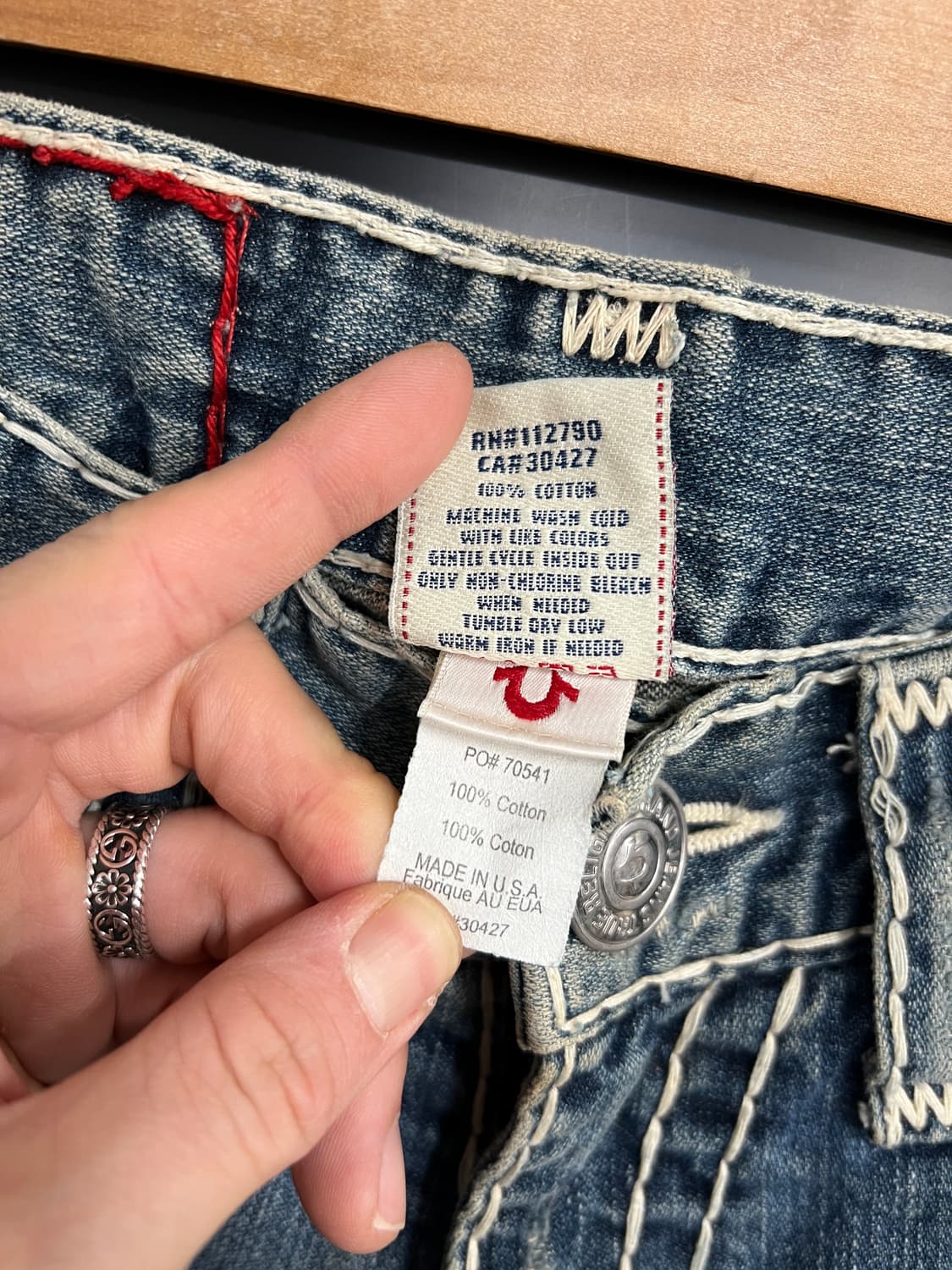 True Religion 트루릴리전 Billy sup er t 스티치 나 상품이미지7