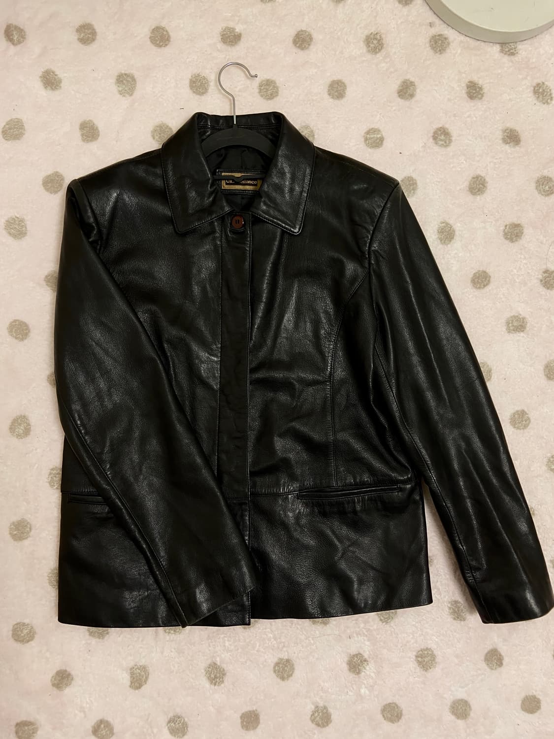 빈티지 블랙 리얼 레더 가죽자켓 상품이미지1